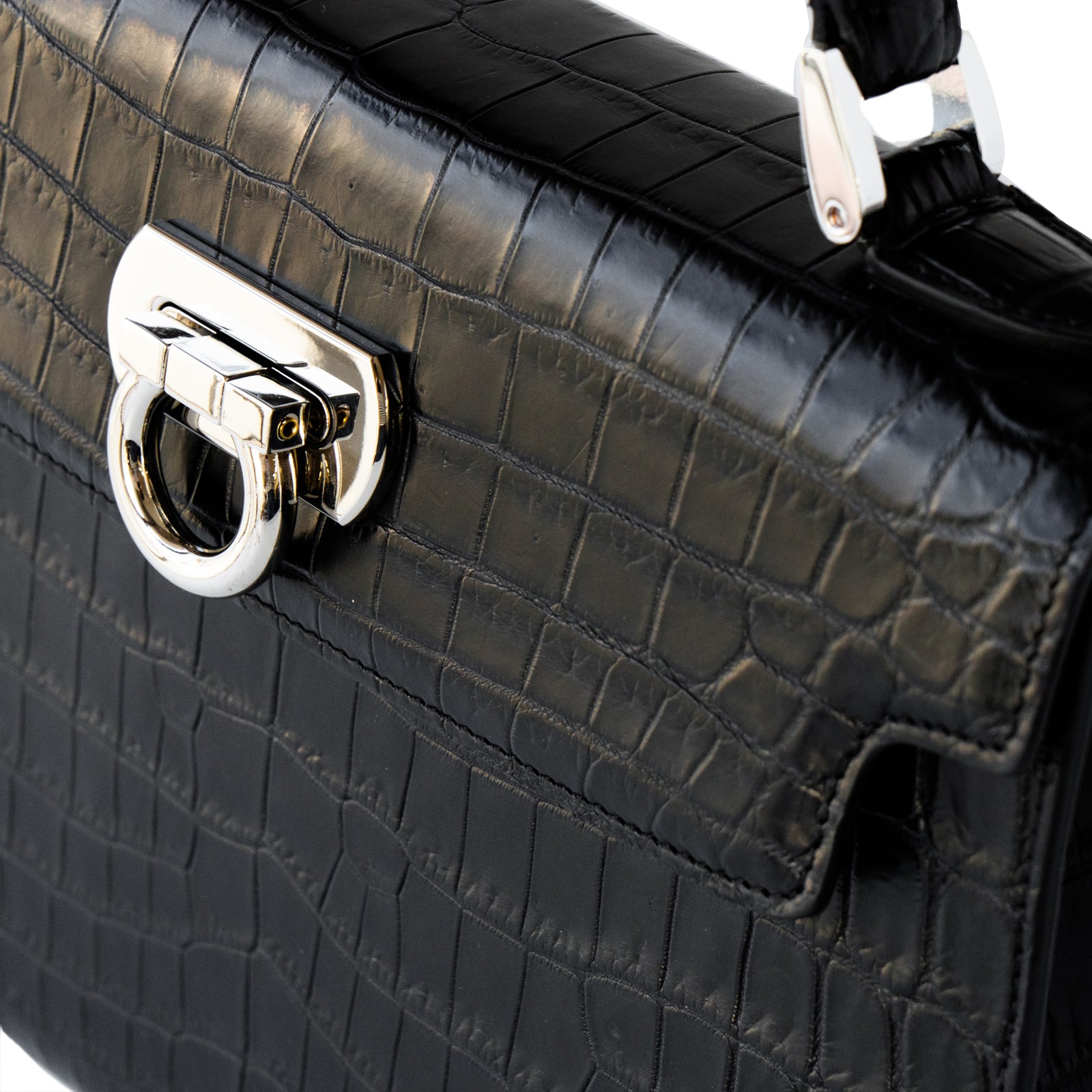 【おつとめ品セール】カンパネラ25 クロコダイル / ブラック