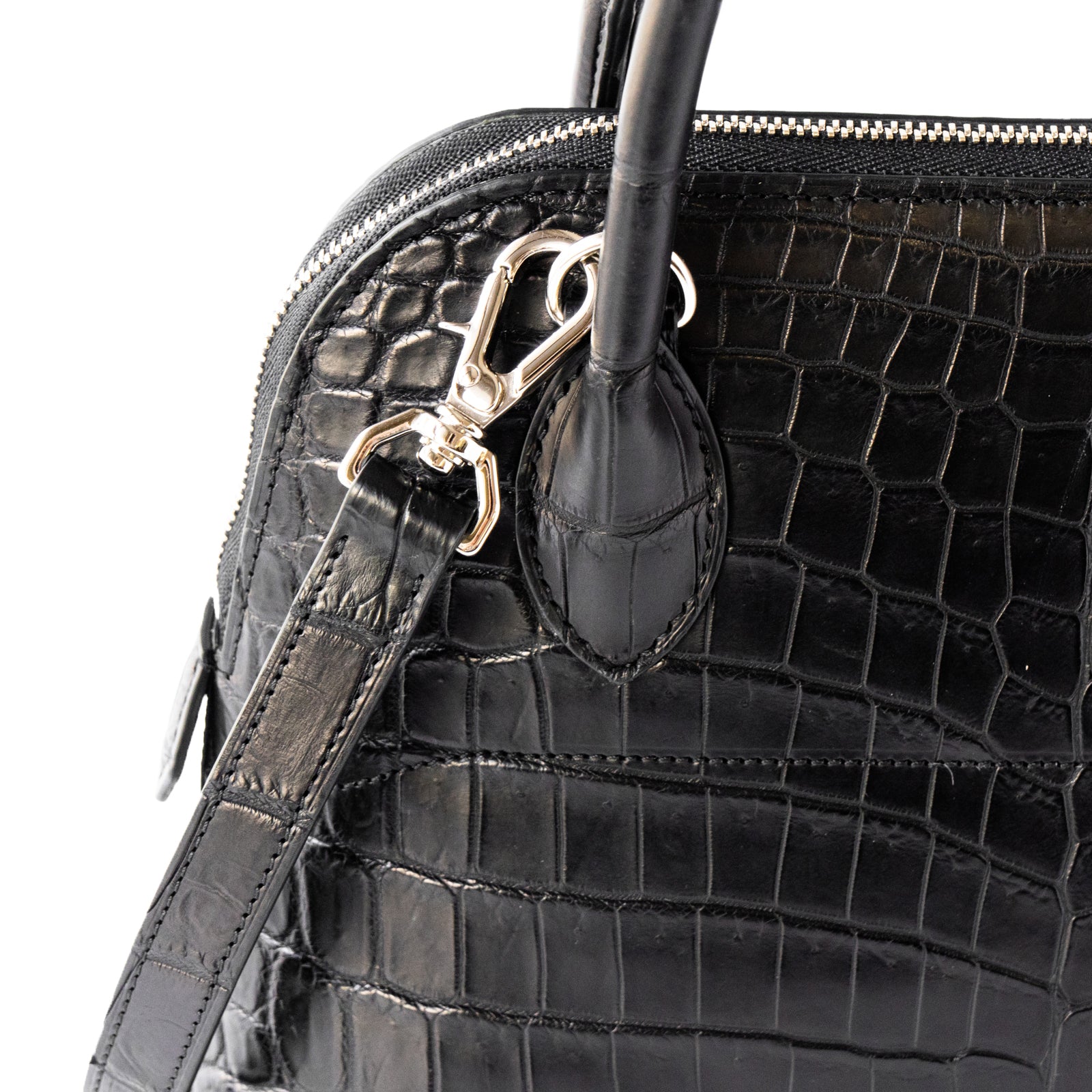 【おつとめ品セール】ハンドバッグ・ルーチェ25 クロコダイル / ブラック