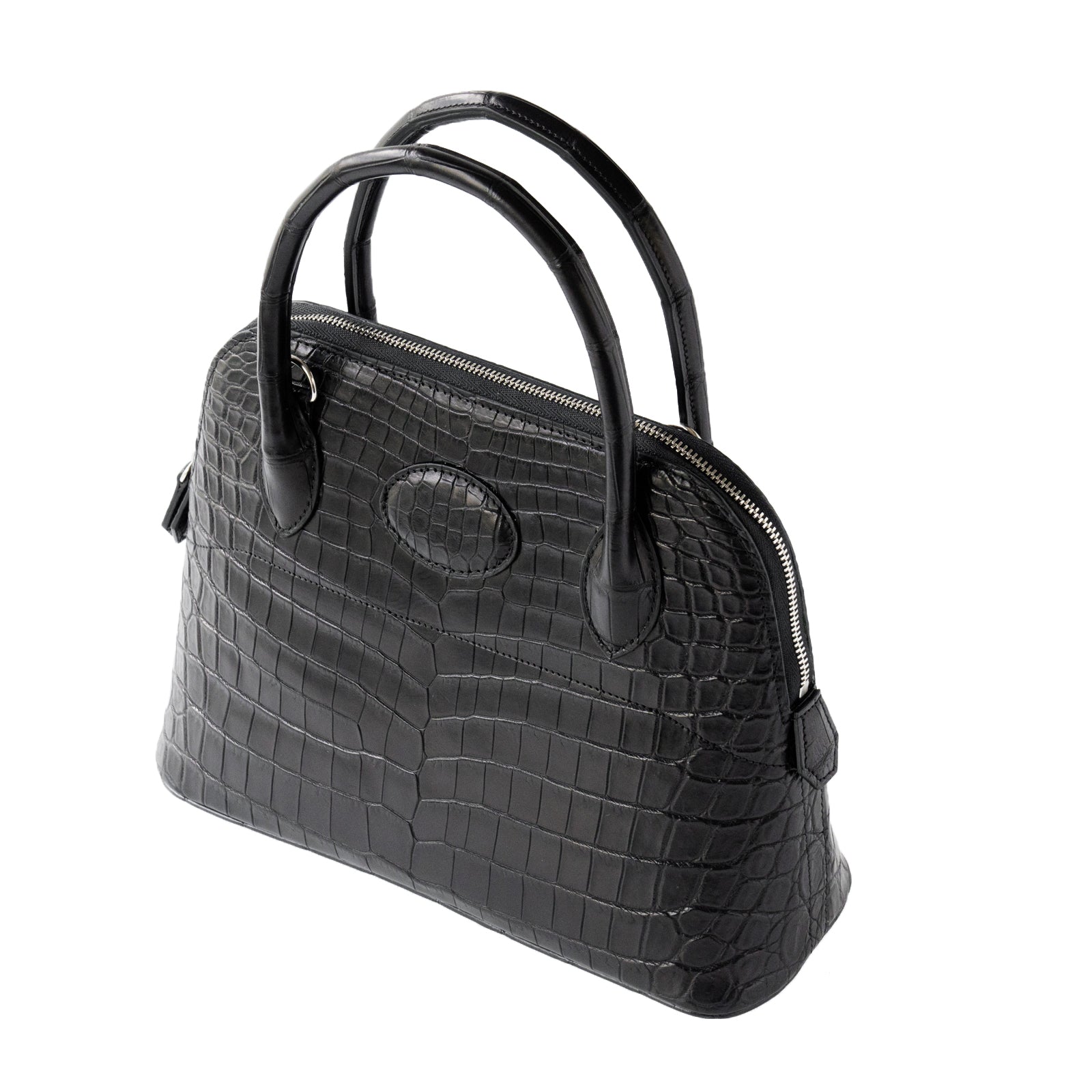 【おつとめ品セール】ハンドバッグ・ルーチェ25 クロコダイル / ブラック