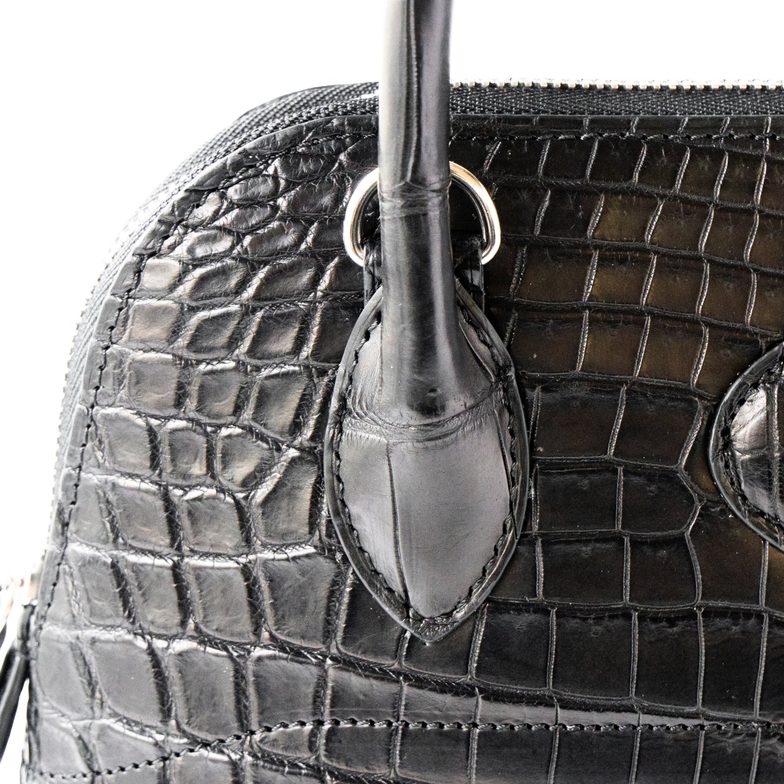 【おつとめ品セール】ハンドバッグ・ルーチェ25 クロコダイル / ブラック