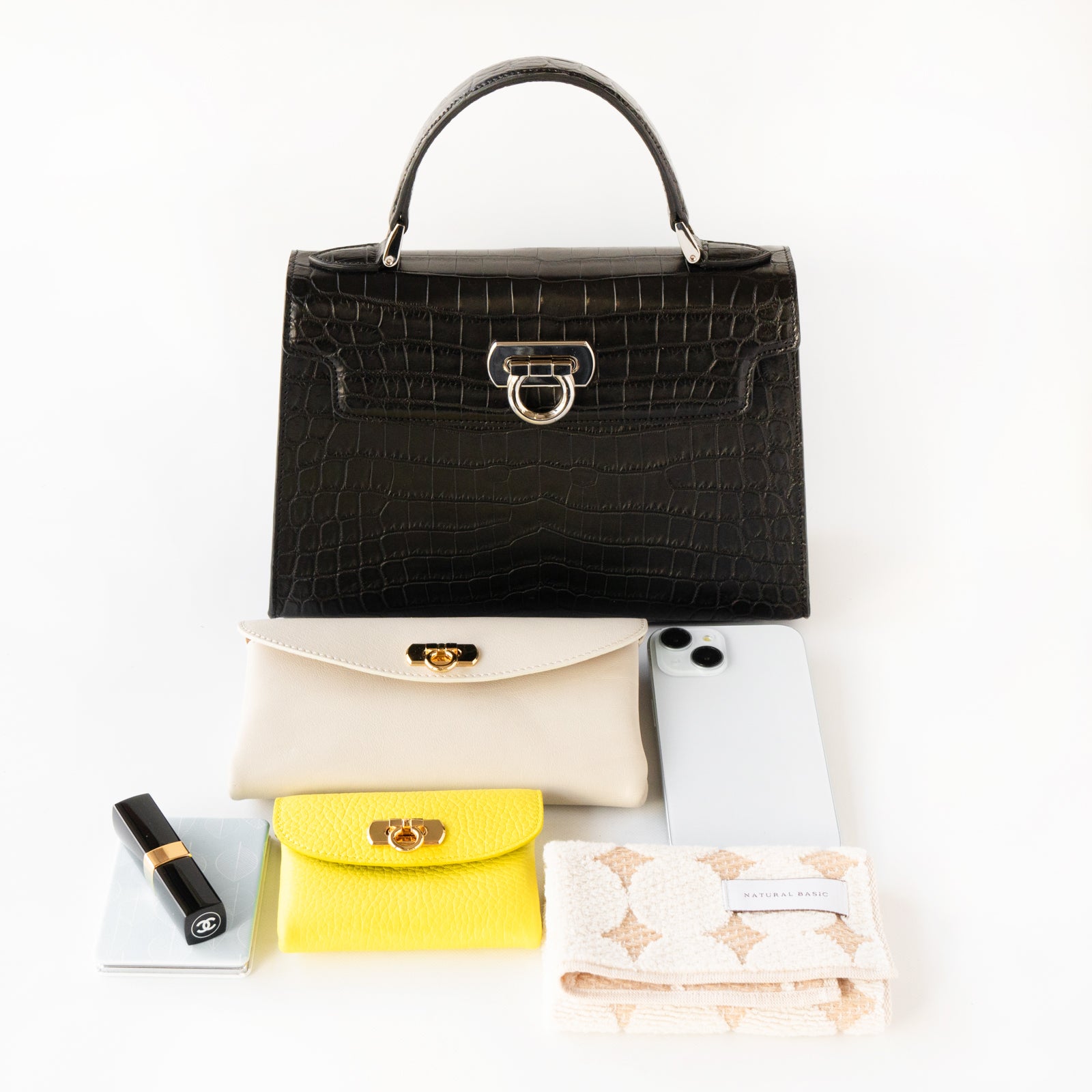 【おつとめ品セール】カンパネラ25 クロコダイル / ブラック