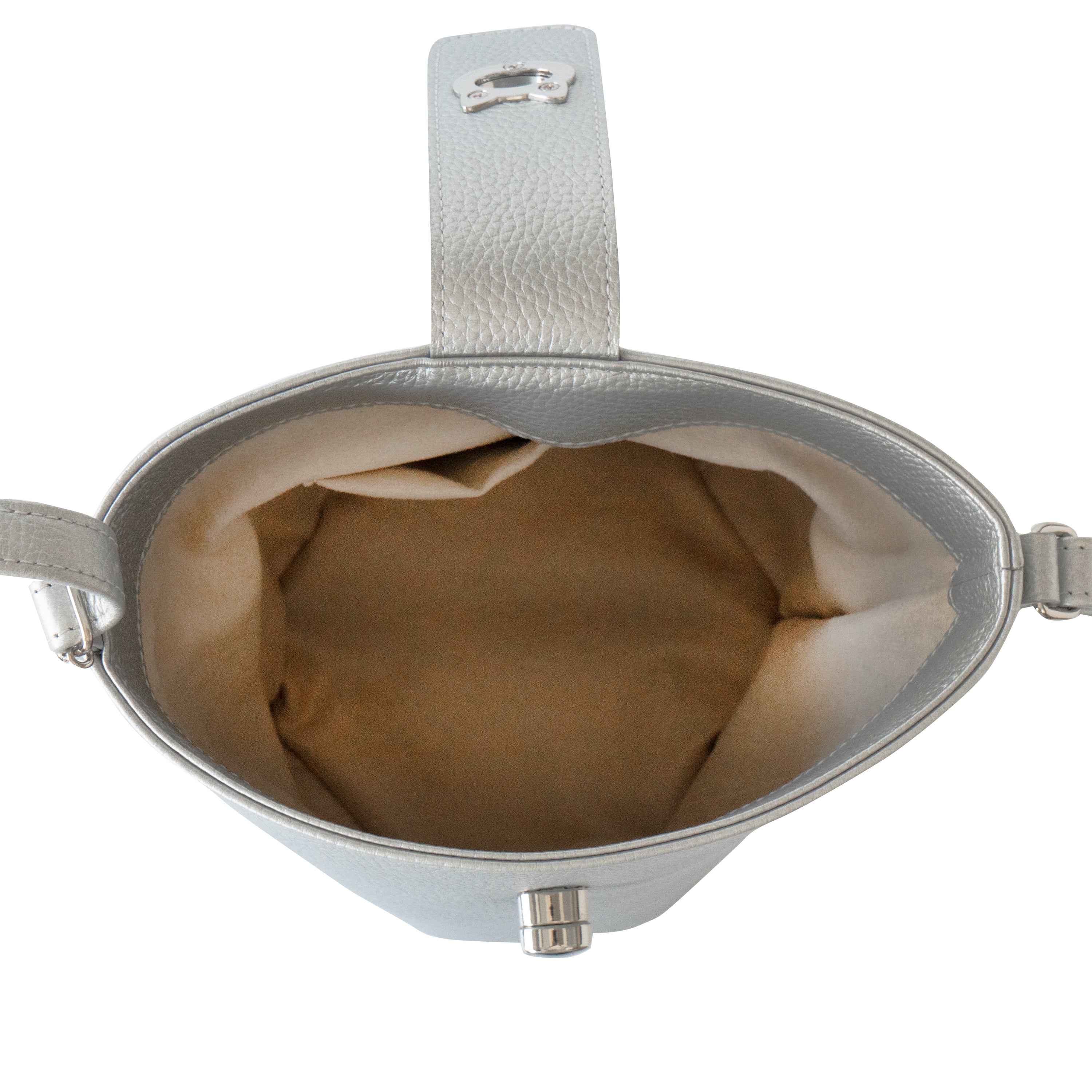 Shoulder Bag PAW (Paw) Cuir Mash / Silver