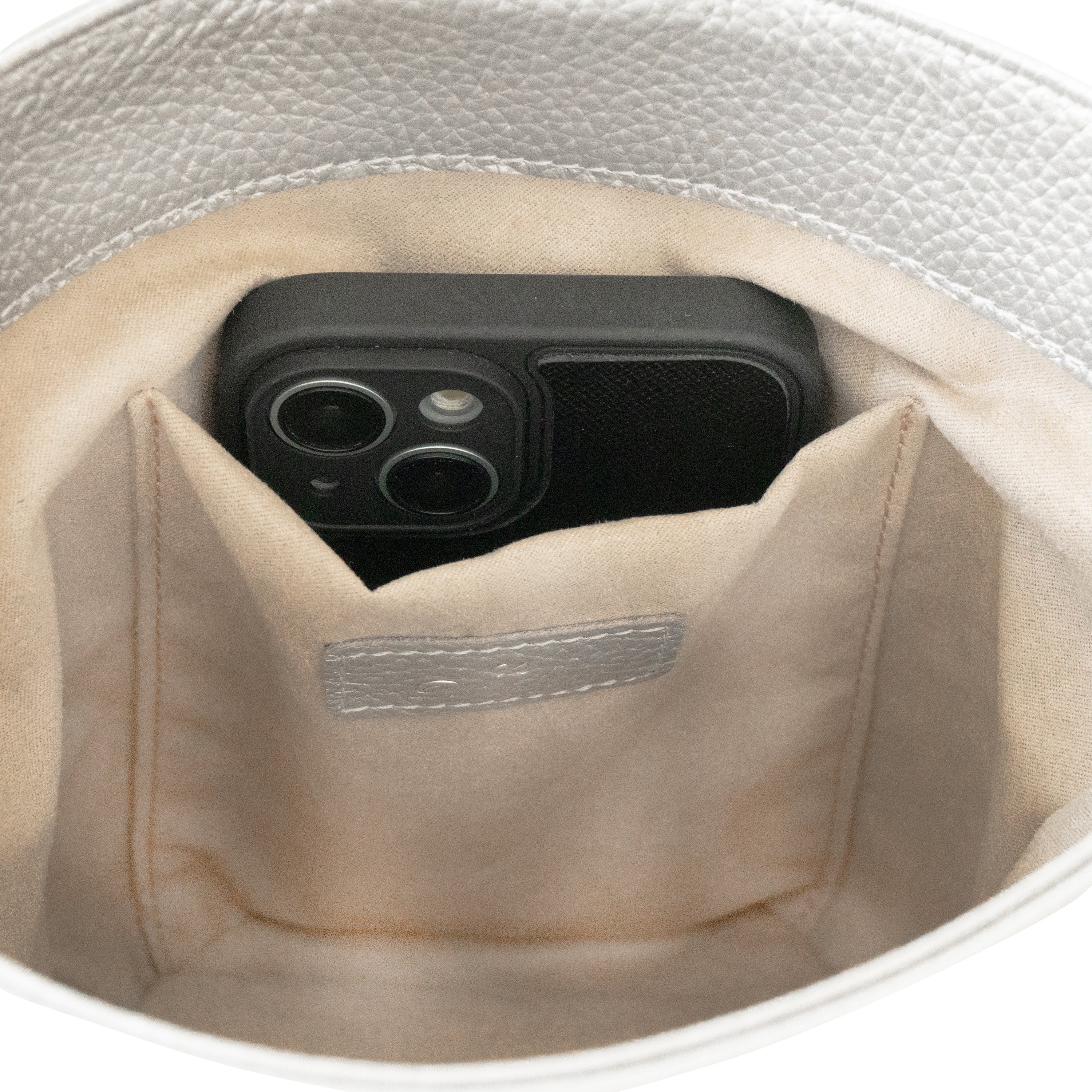 Shoulder Bag PAW (Paw) Cuir Mash / Silver