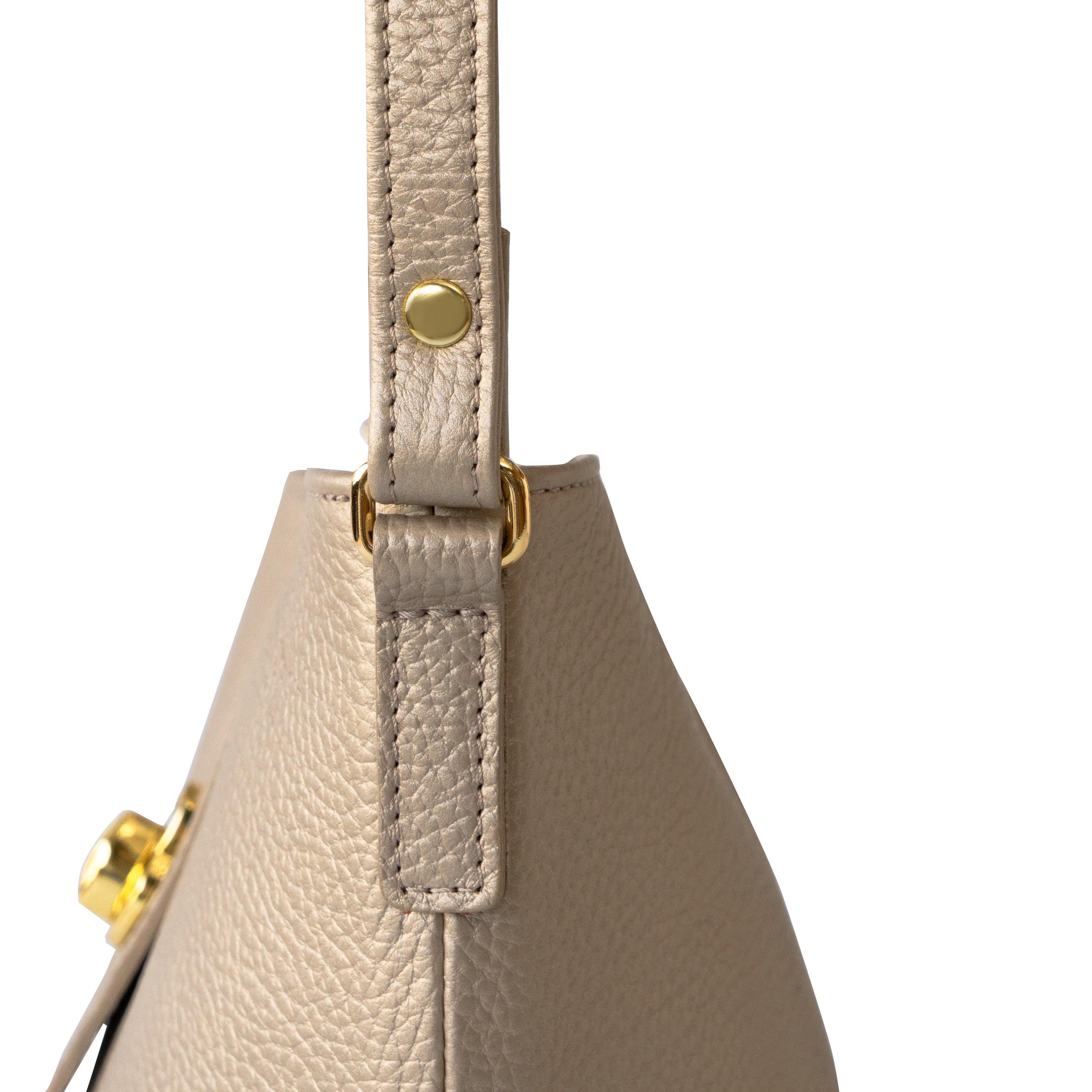 【期間限定:4/24(金)22:00〜26(日)】【受注生産】 ショルダーバッグ PAW (パウ) キュイール・マッシュ / シャンパンゴールド