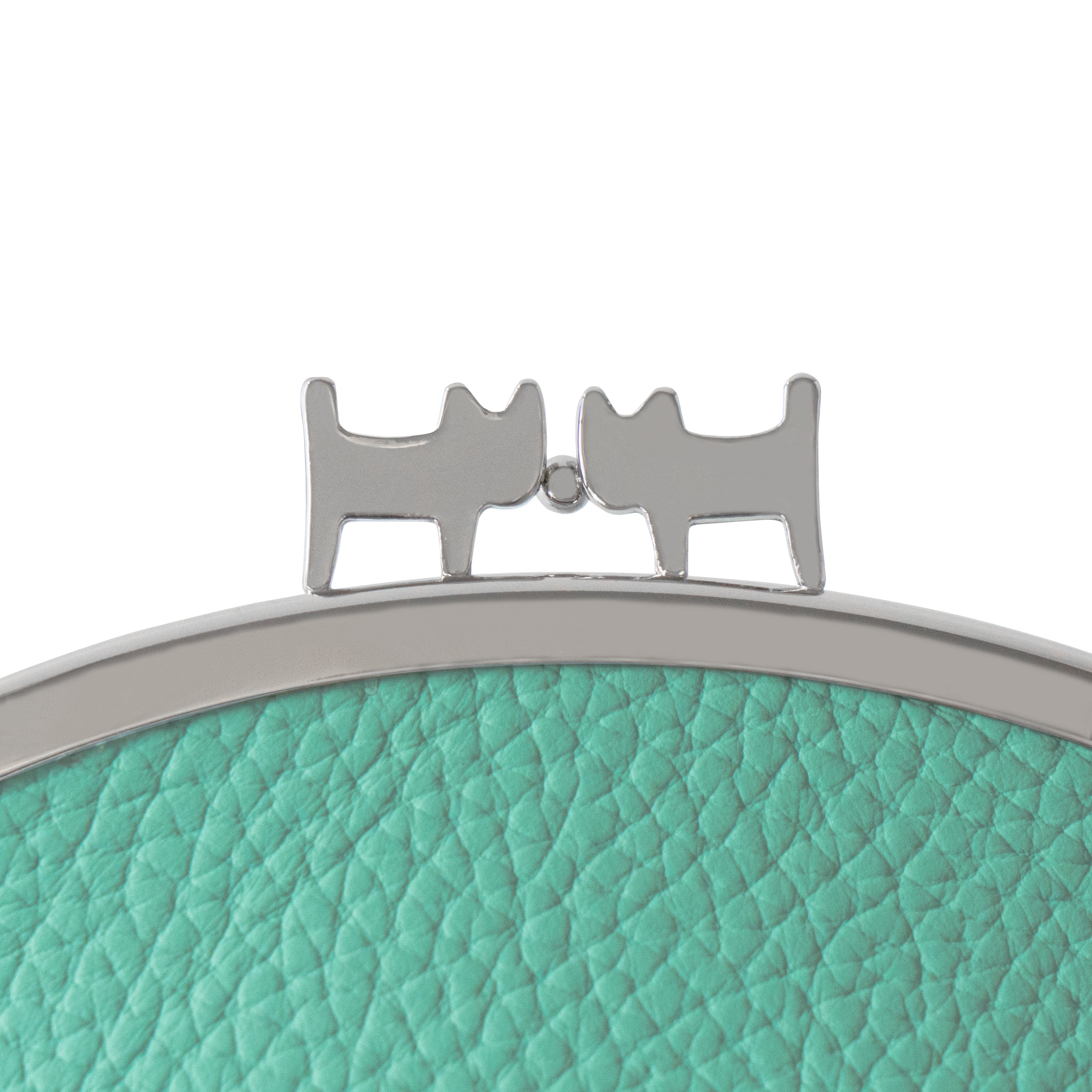 【期間限定:4/24(金)22:00〜26(日)】【受注生産】にゃまぐちポーチ キュイール・マッシュ / ブルードラジェ