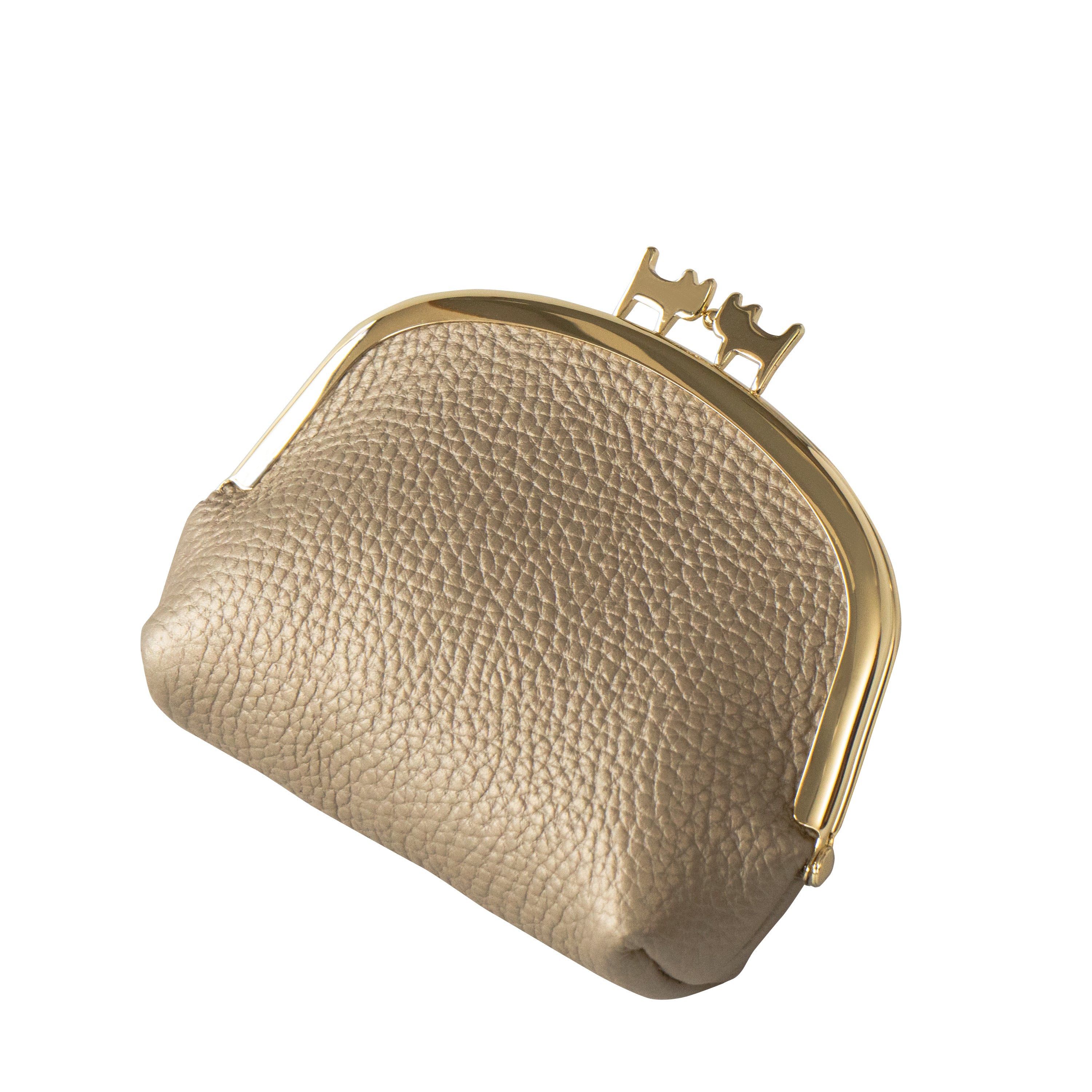 【期間限定:4/24(金)22:00〜26(日)】【受注生産】にゃまぐちポーチ キュイール・マッシュ / シャンパンゴールド