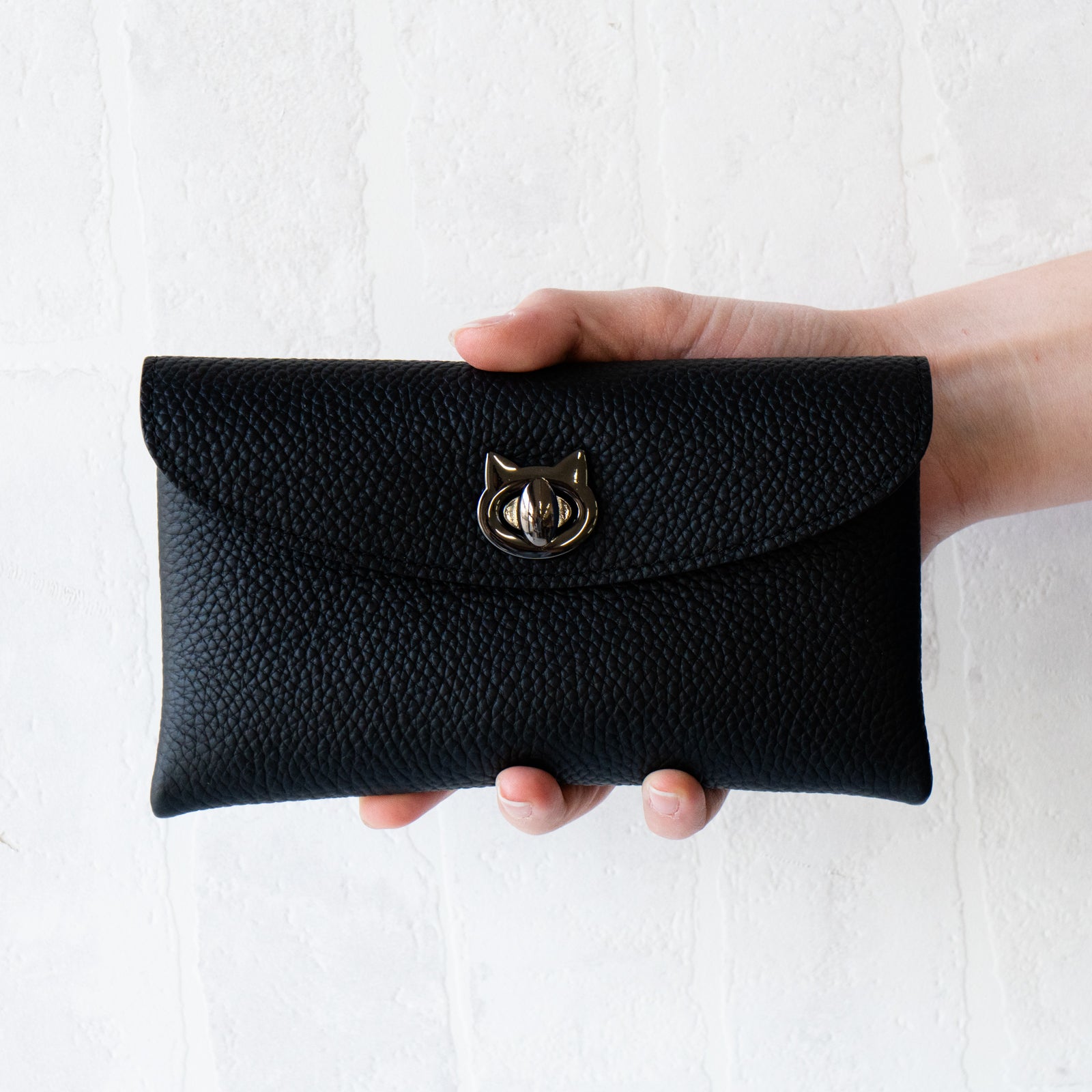 Flap Wallet Furnya Long Cuir Mash / Black