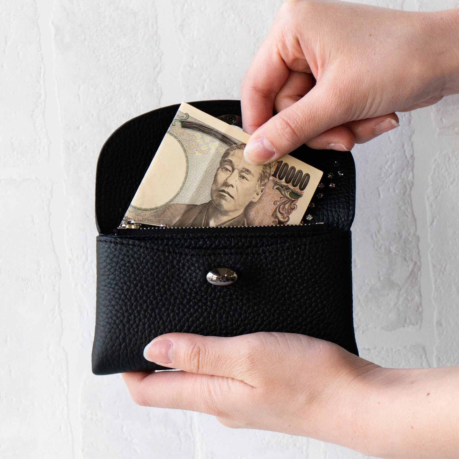 Flap Wallet Frunya Medium Cuir Mash / Black