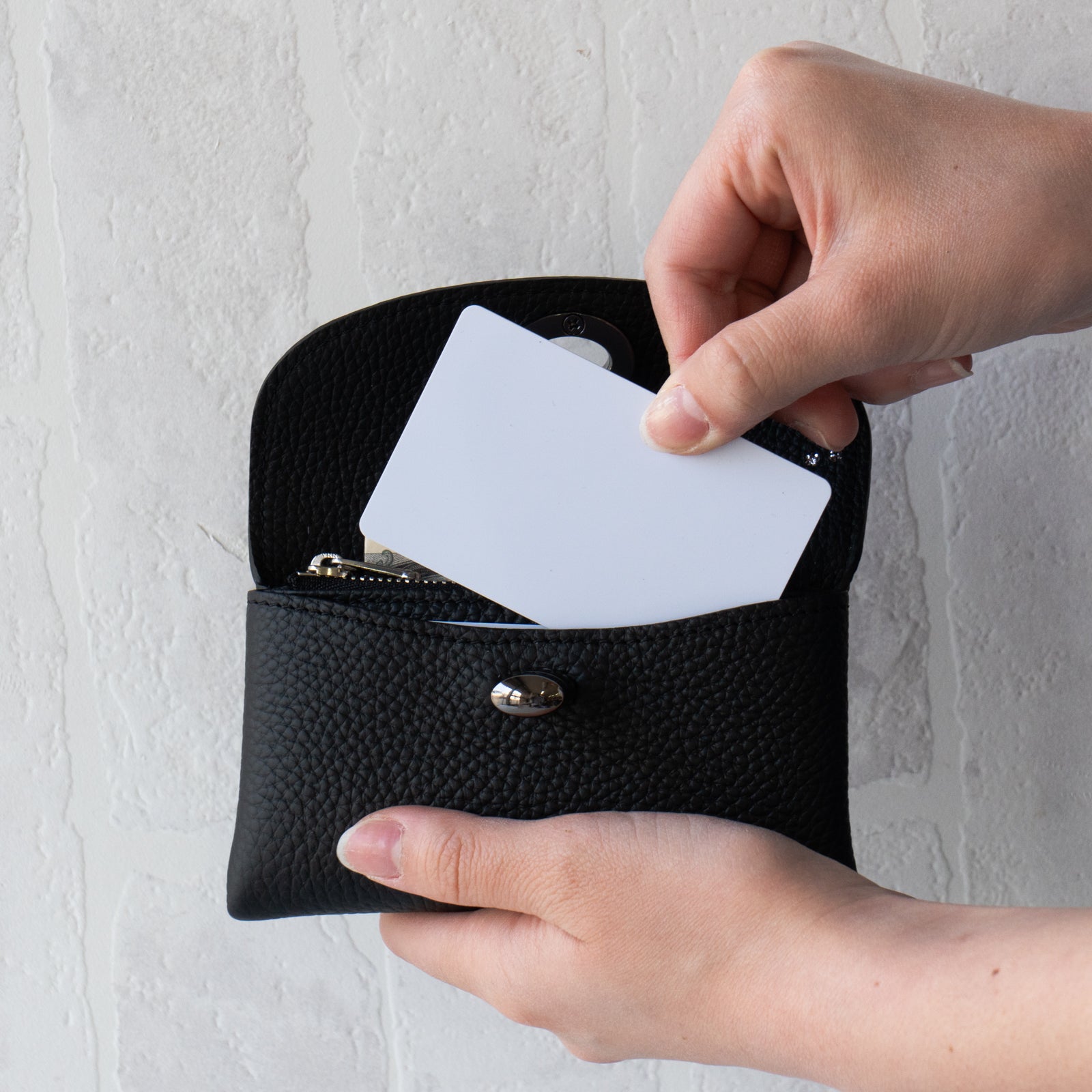 Flap Wallet Frunya Medium Cuir Mash / Black