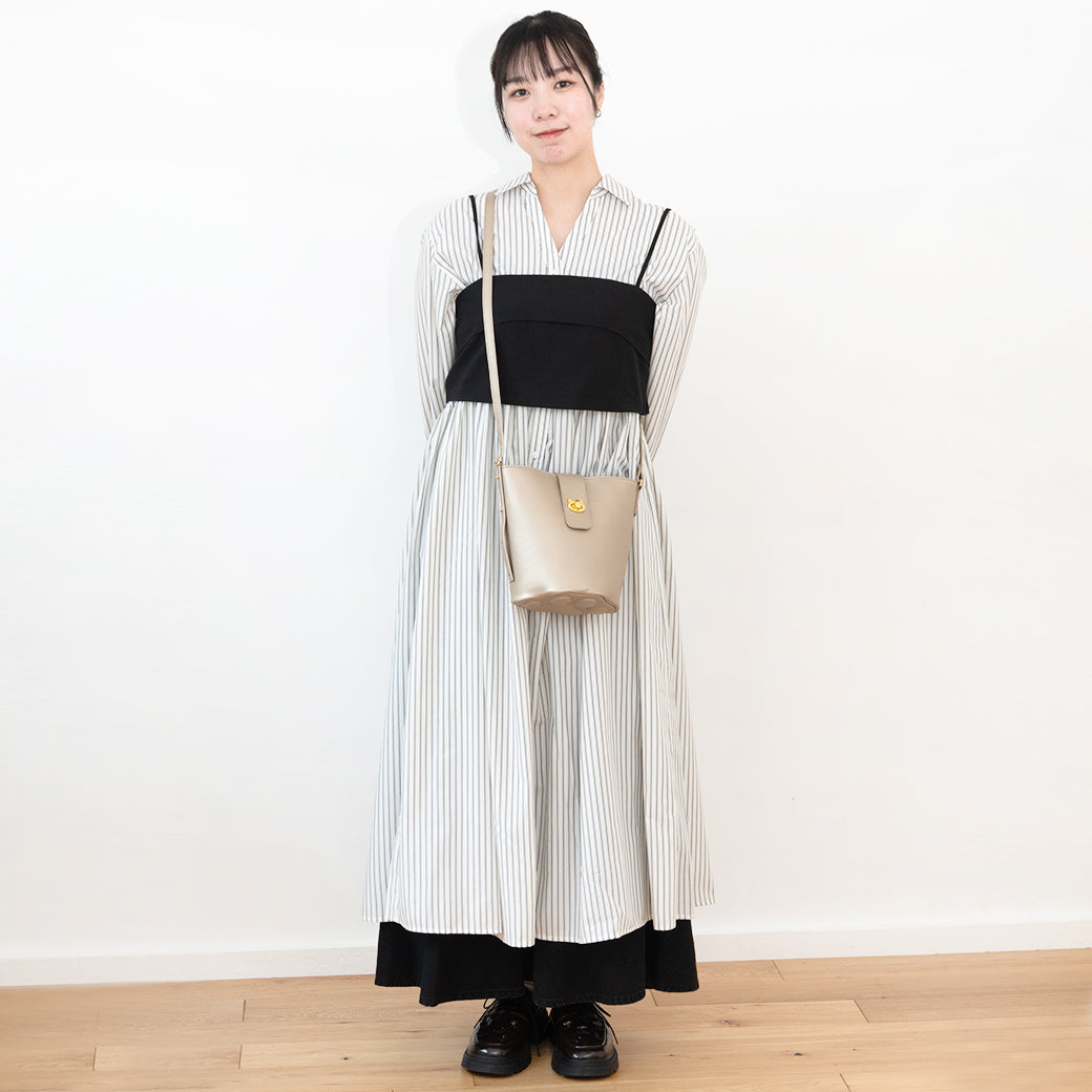 【期間限定:4/24(金)22:00〜26(日)】【受注生産】 ショルダーバッグ PAW (パウ) キュイール・マッシュ / シャンパンゴールド