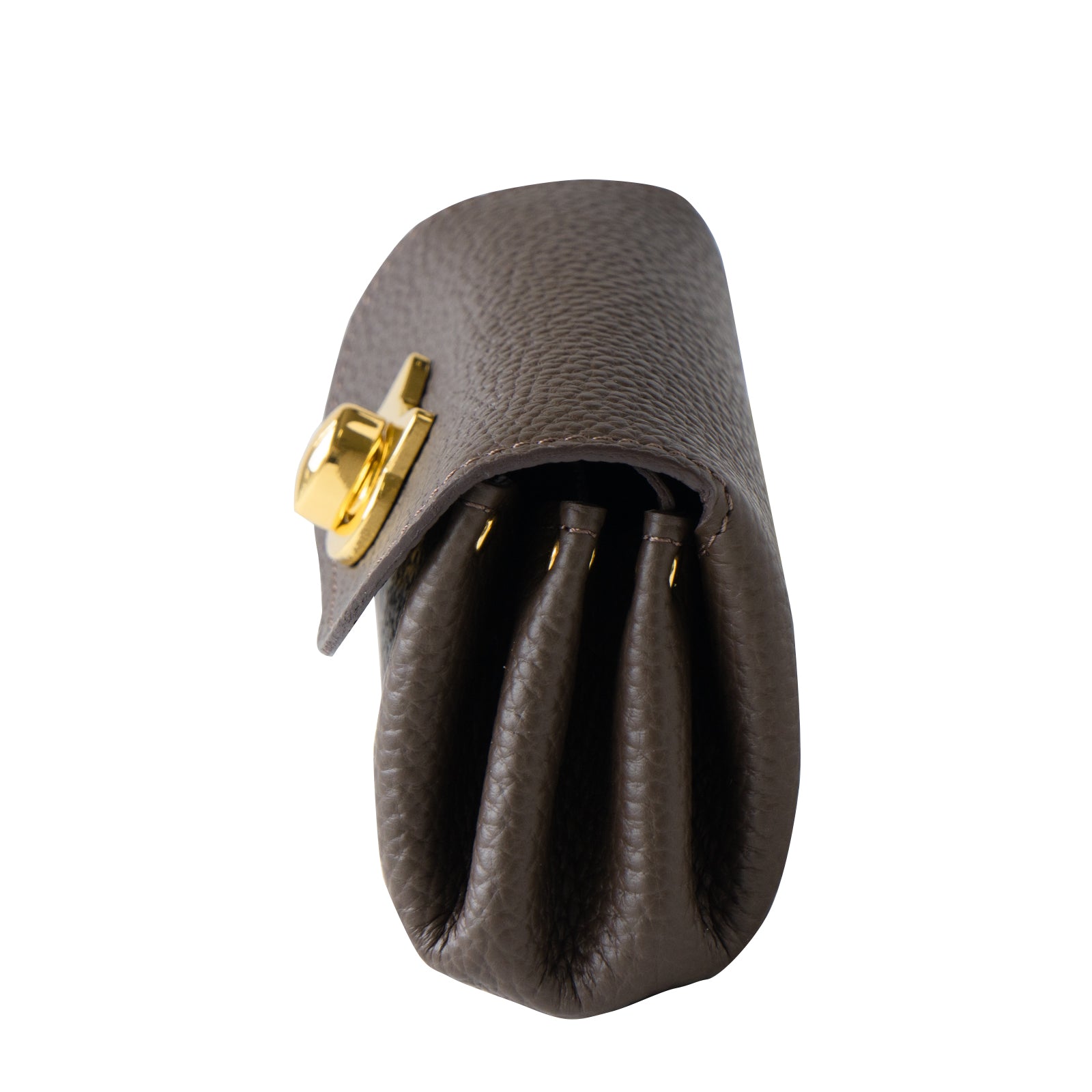 Shell Wallet CAT Cuir Mache / Chocolate
