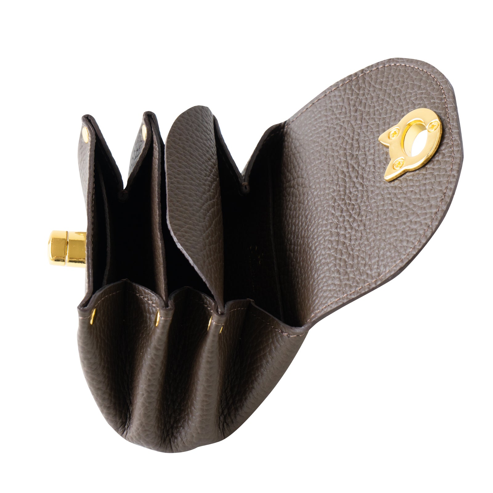 Shell Wallet CAT Cuir Mache / Chocolate