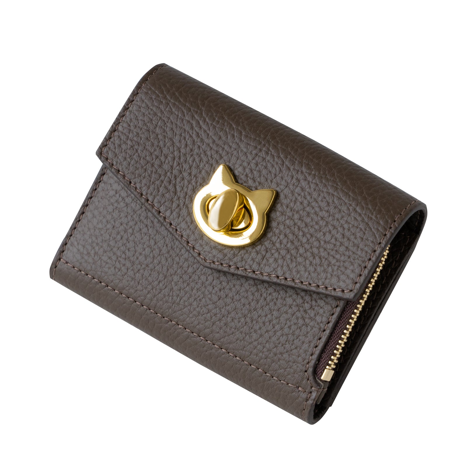Handy Wallet Nyapera Grande Cuir Mache / Chocolate