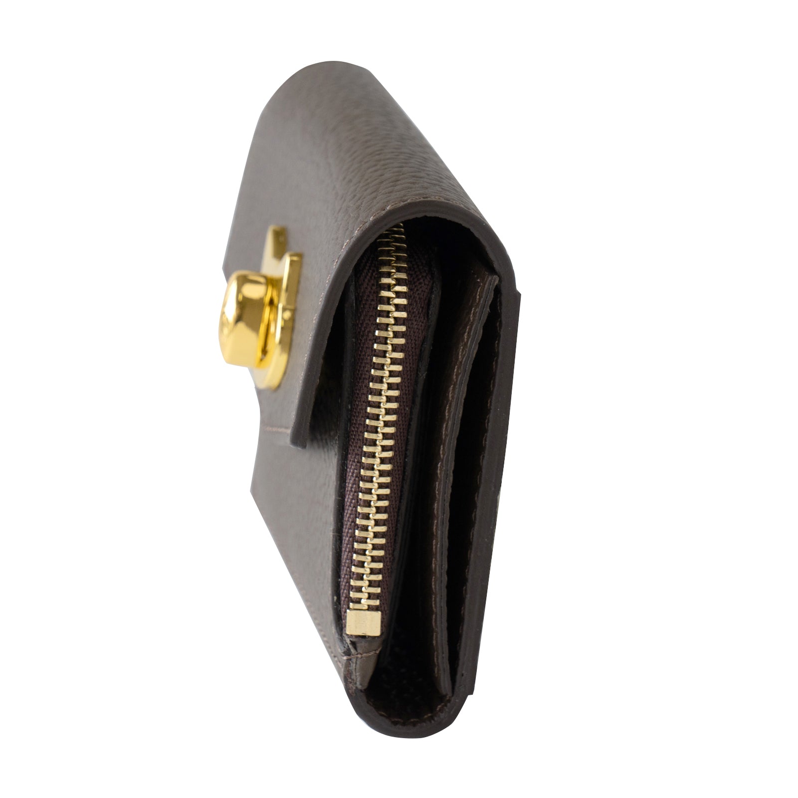 Handy Wallet Nyapera Grande Cuir Mache / Chocolate