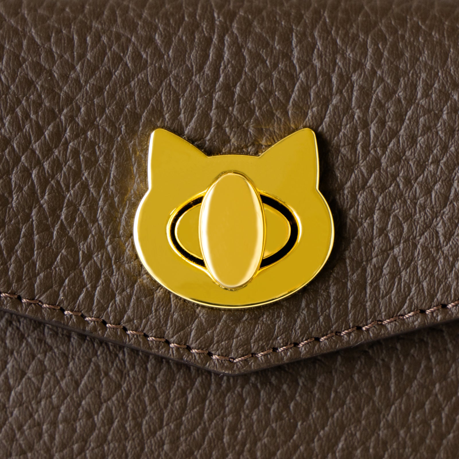 Handy Wallet Nyapera Grande Cuir Mache / Chocolate