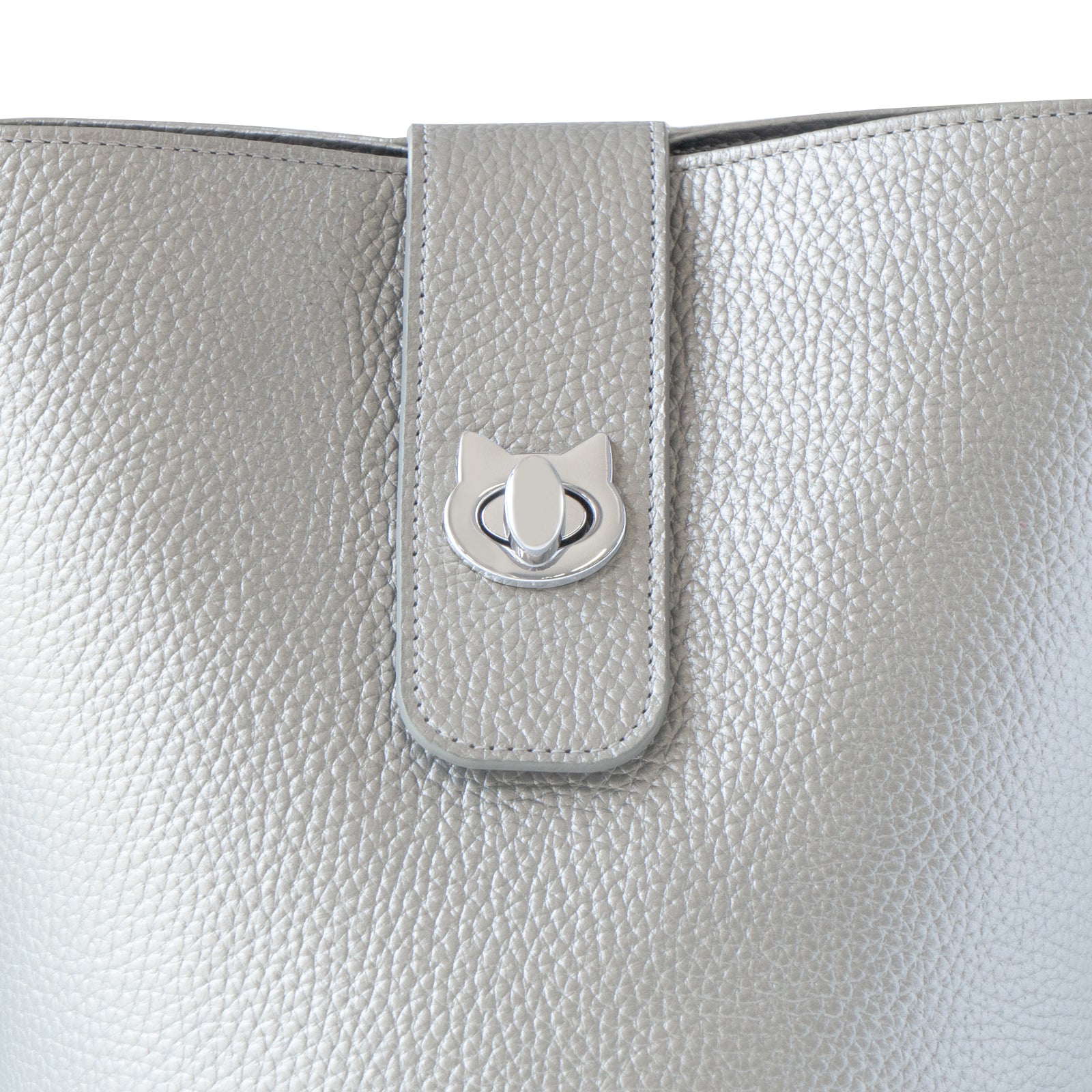 Shoulder Bag PAW (Paw) Cuir Mash / Silver