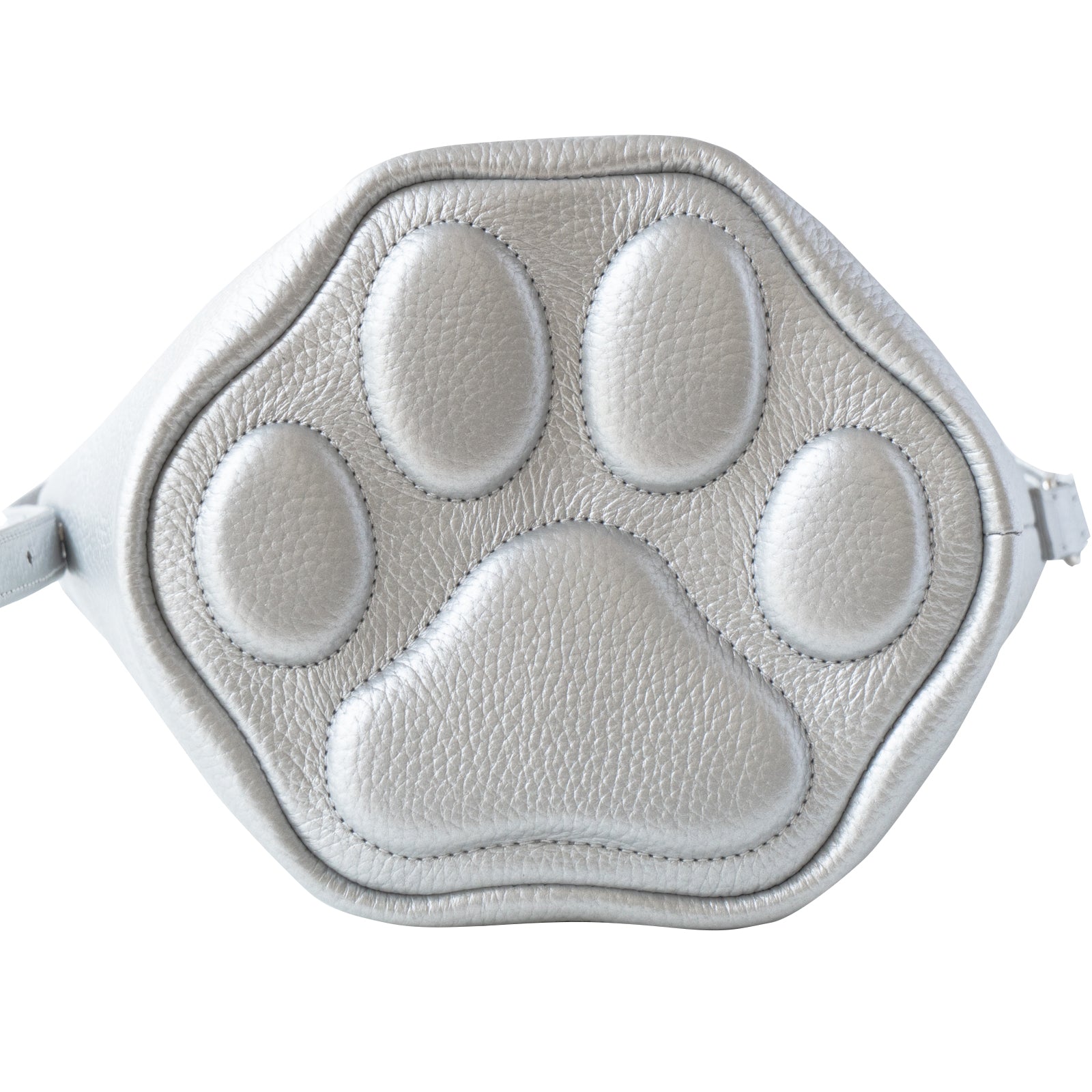 Shoulder Bag PAW (Paw) Cuir Mash / Silver