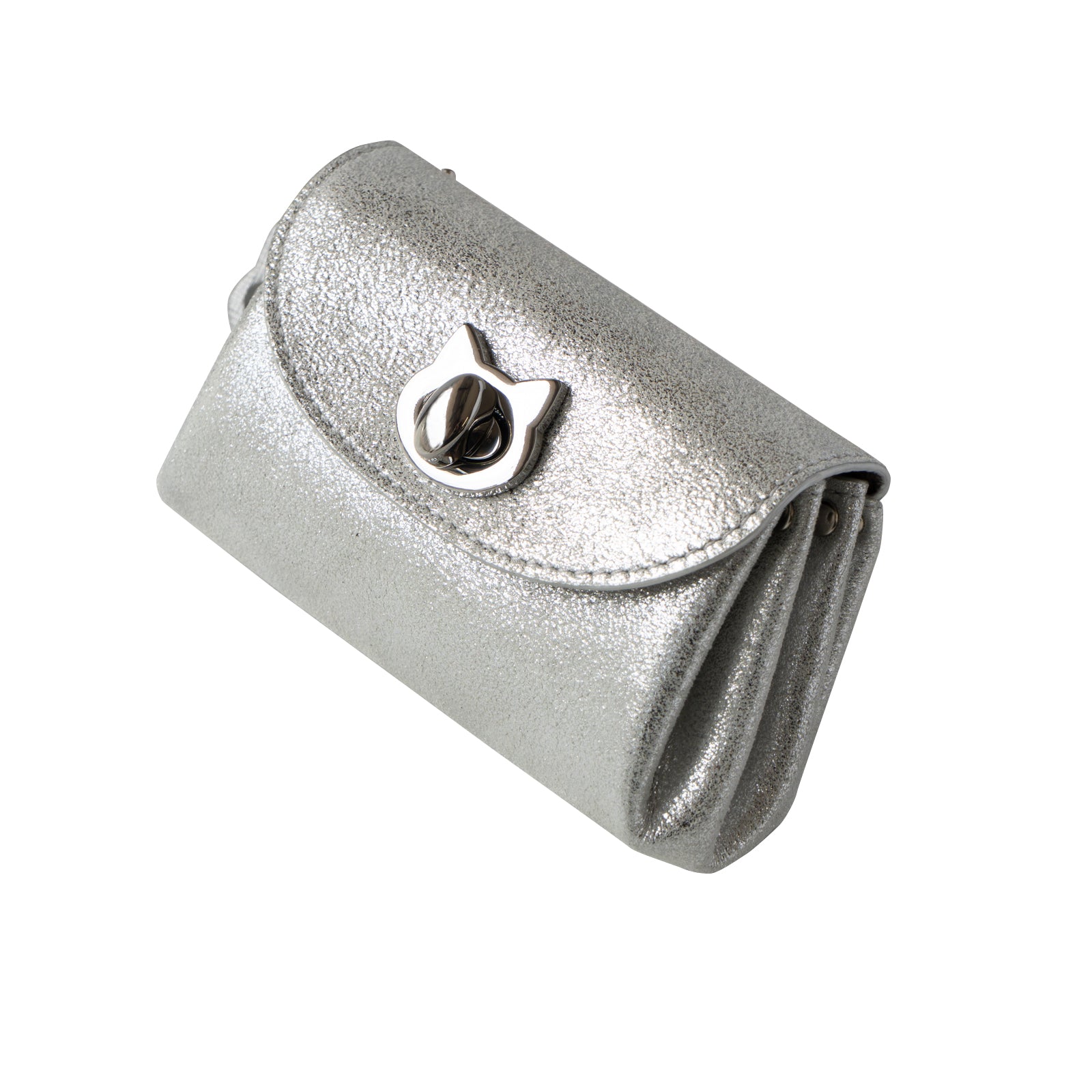 Sparkling Shell Pouch CAT / Silver