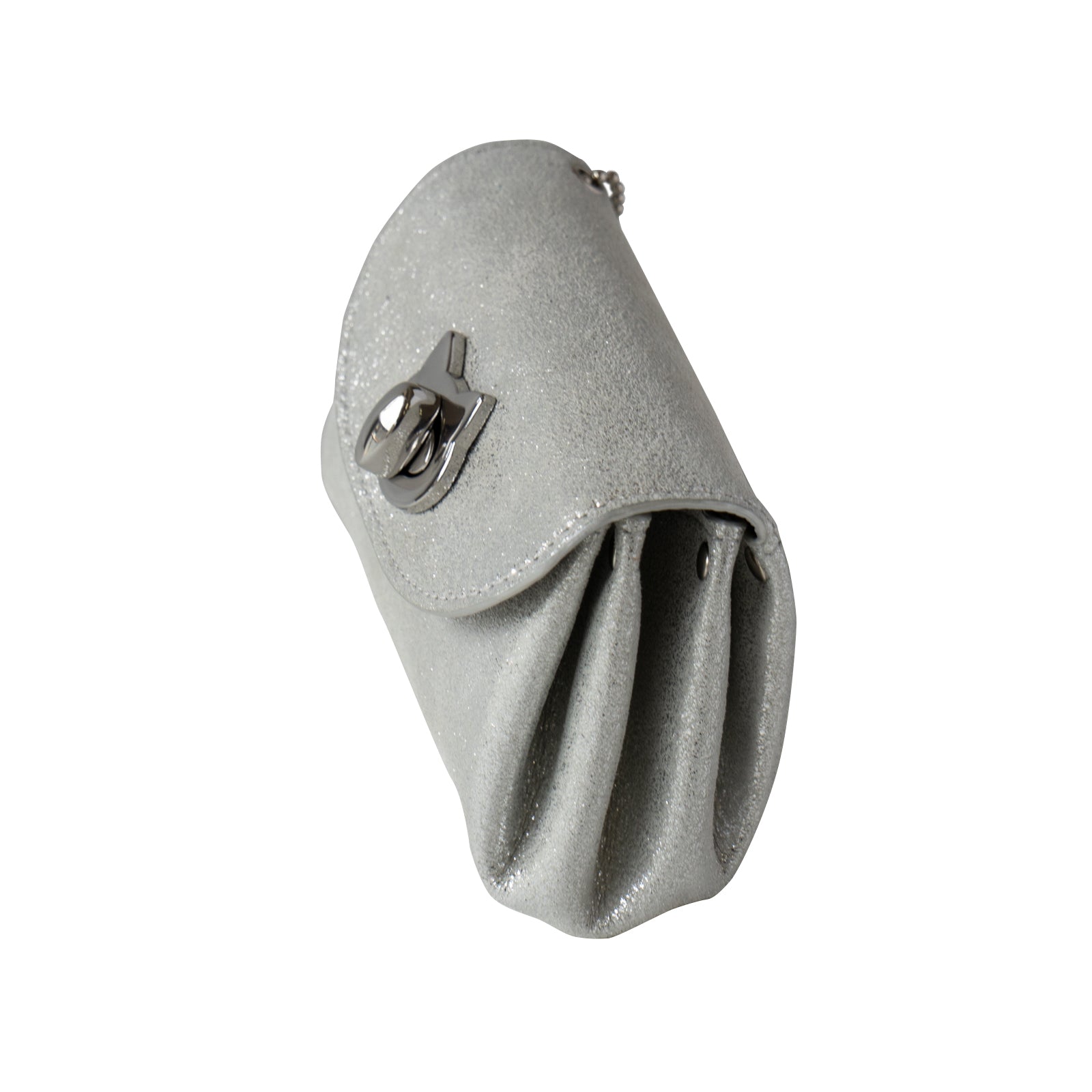 Sparkling Shell Pouch CAT / Silver
