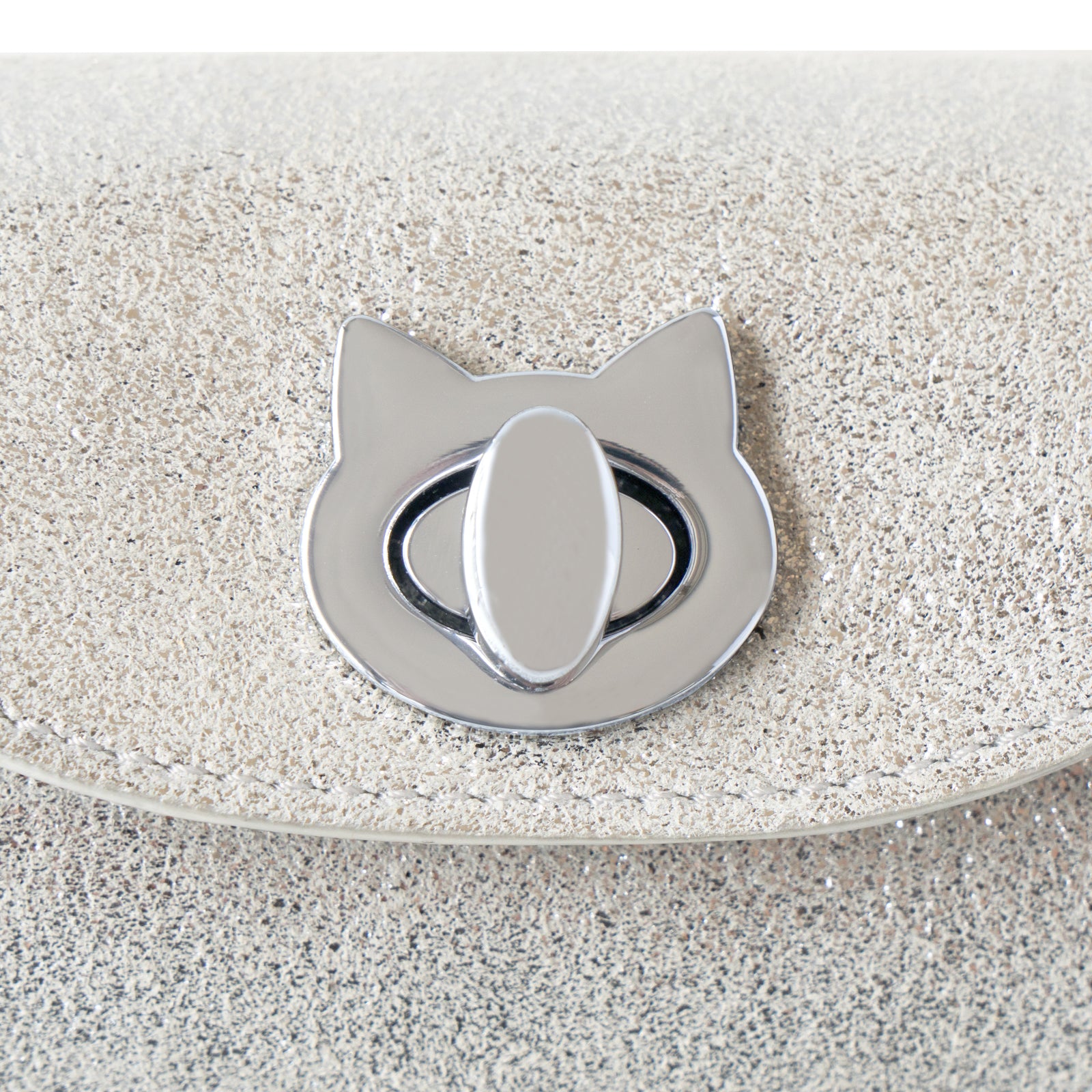 Sparkling Shell Pouch CAT / Silver
