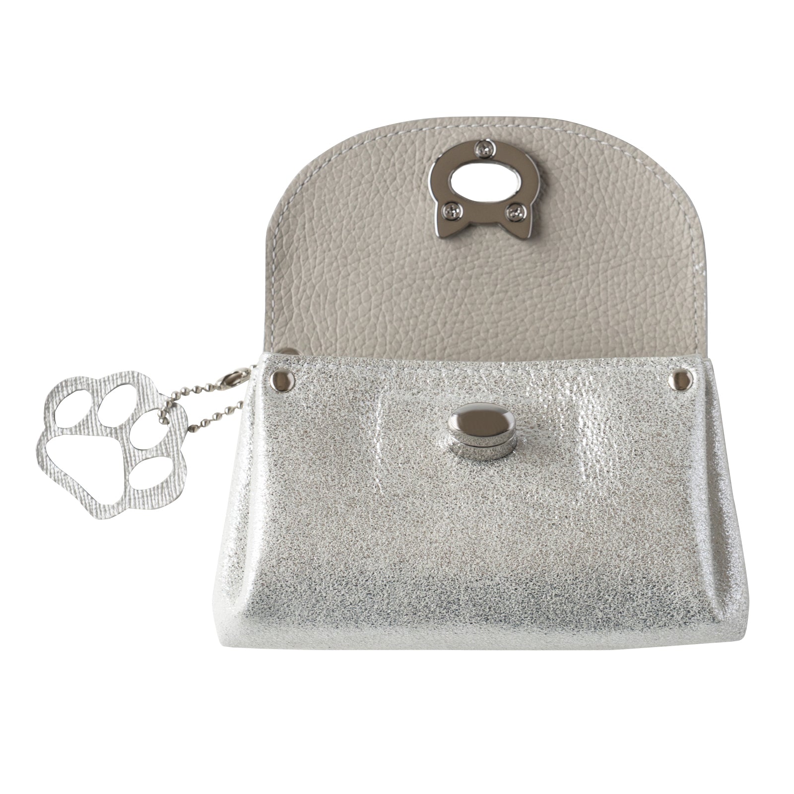 Sparkling Shell Pouch CAT / Silver