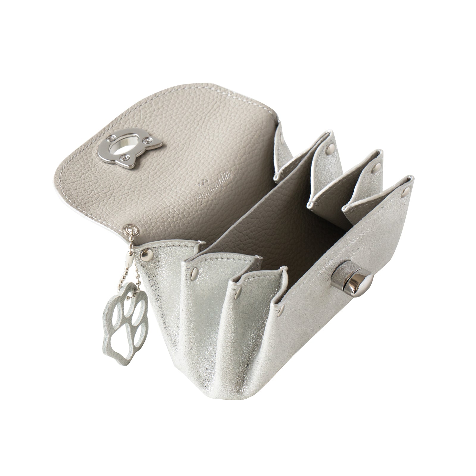 Sparkling Shell Pouch CAT / Silver