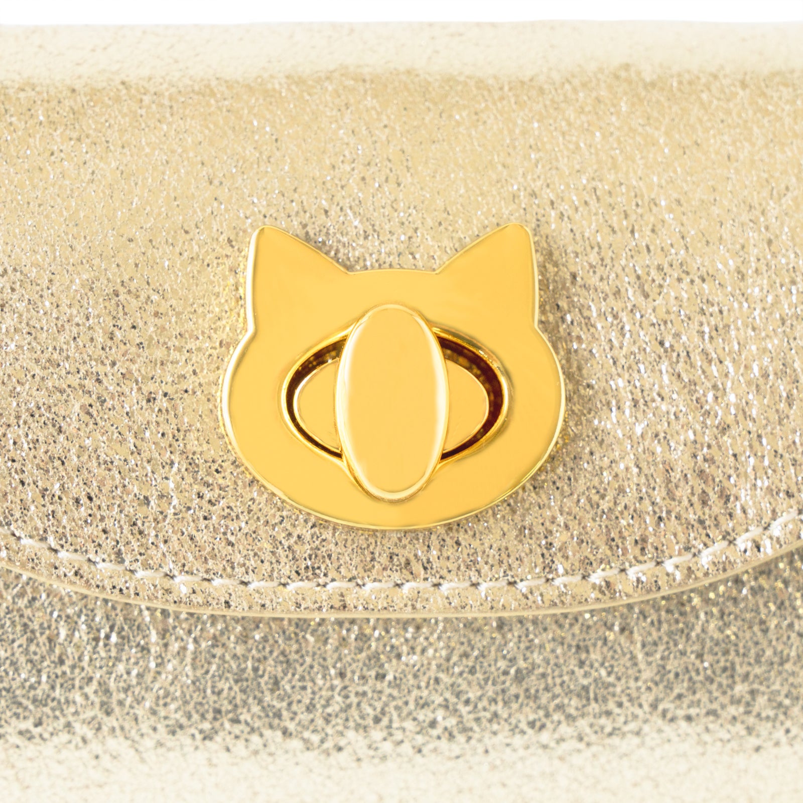 Sparkling Shell Pouch CAT / Gold