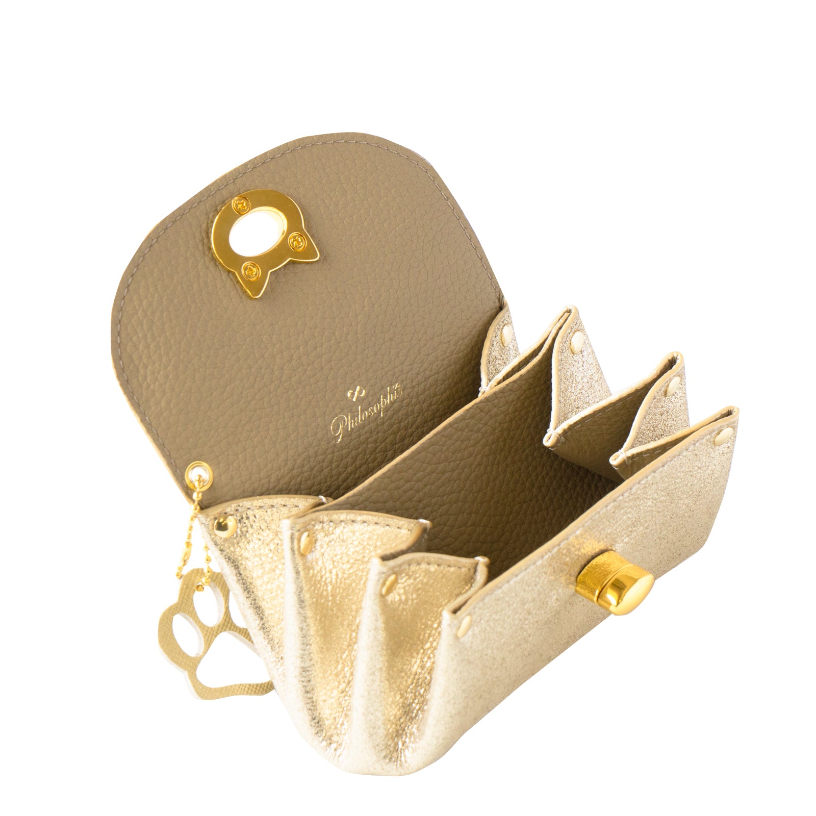Sparkling Shell Pouch CAT / Gold