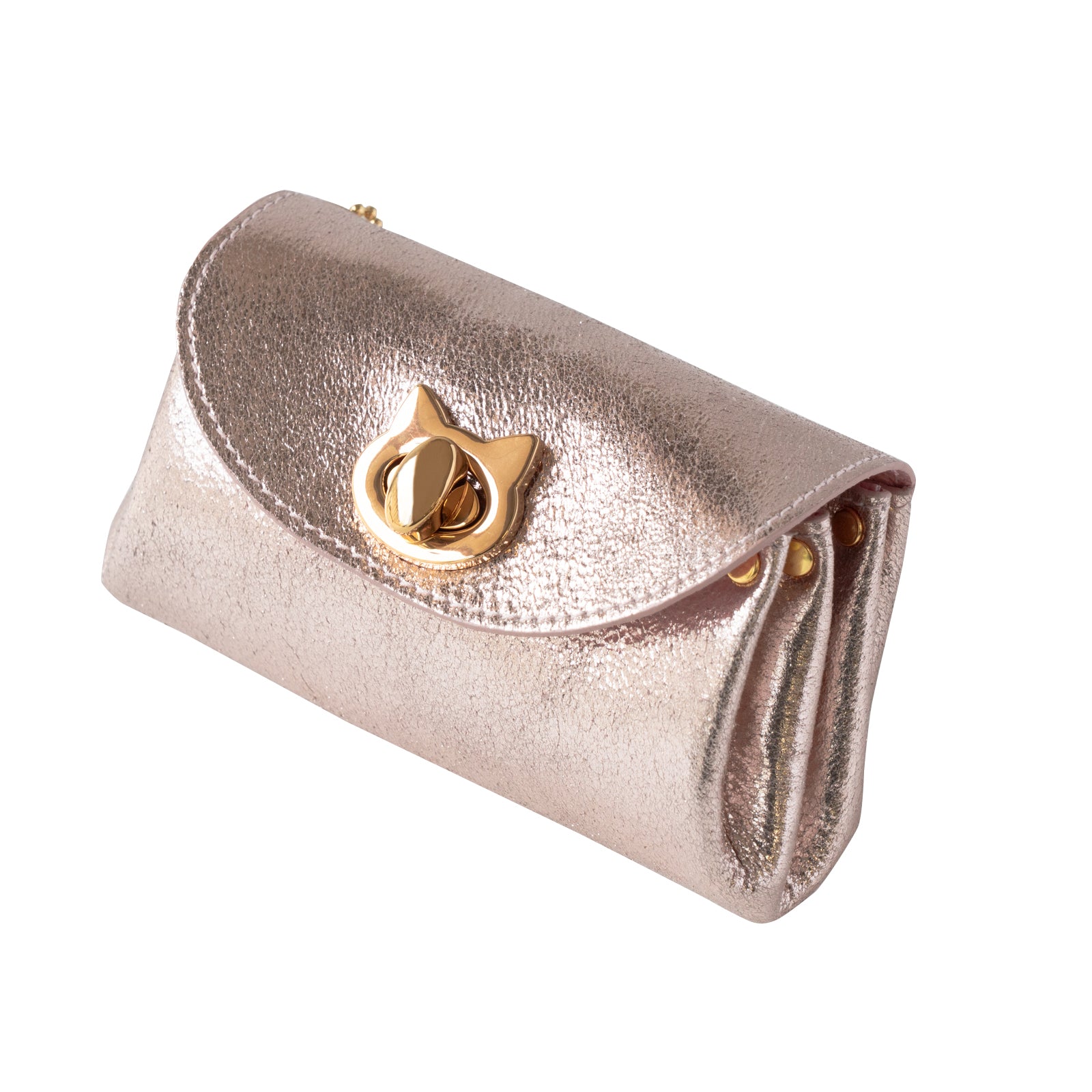 Sparkling Shell Pouch CAT / Rose Gold