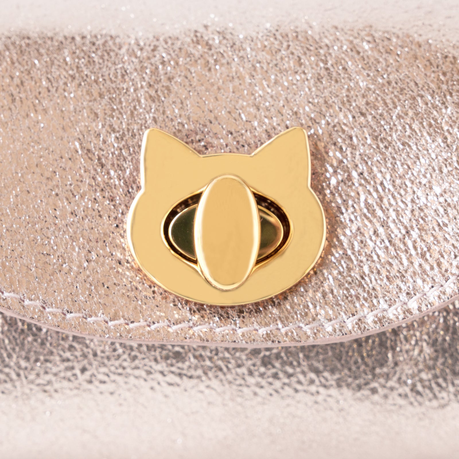 Sparkling Shell Pouch CAT / Rose Gold