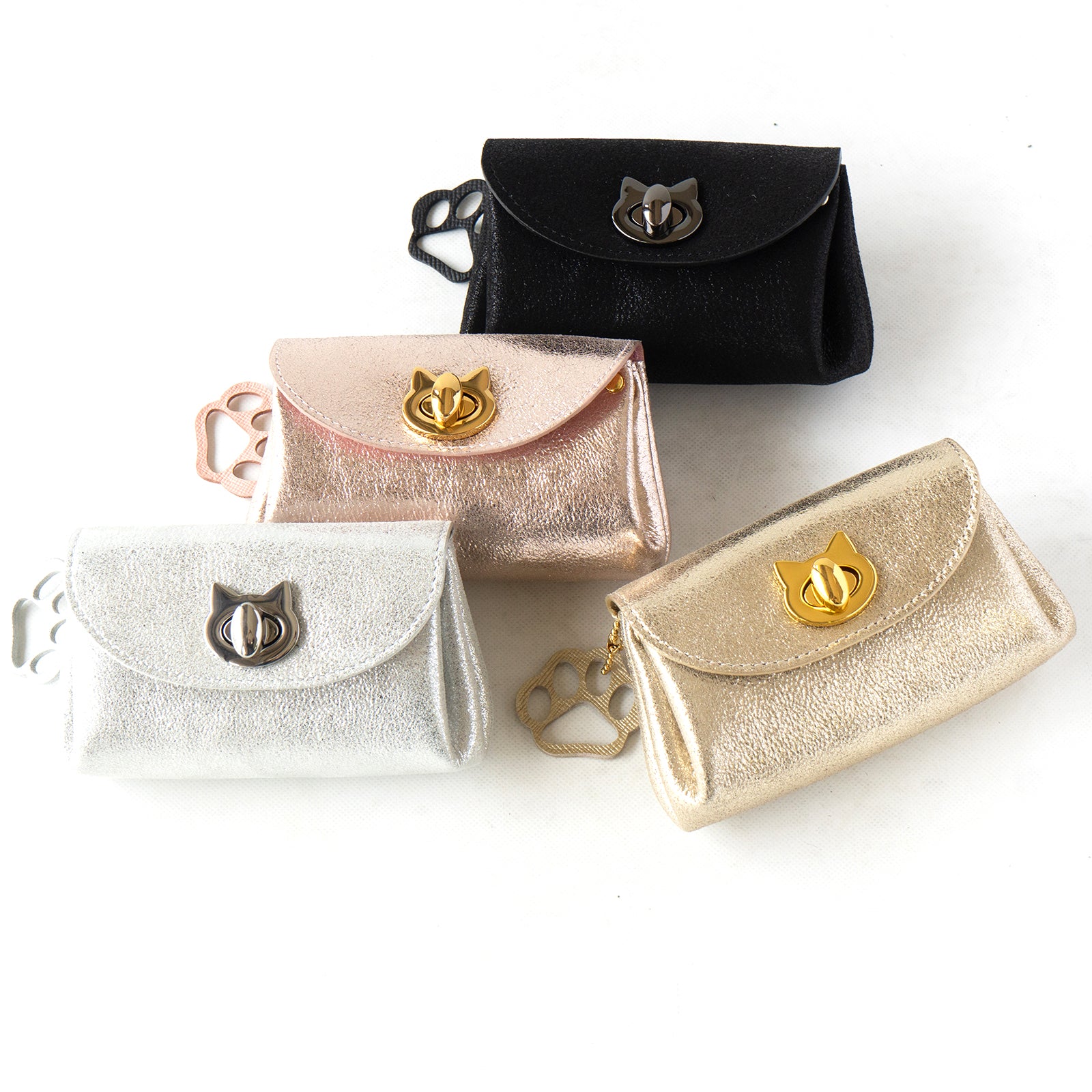 Sparkling Shell Pouch CAT / Silver