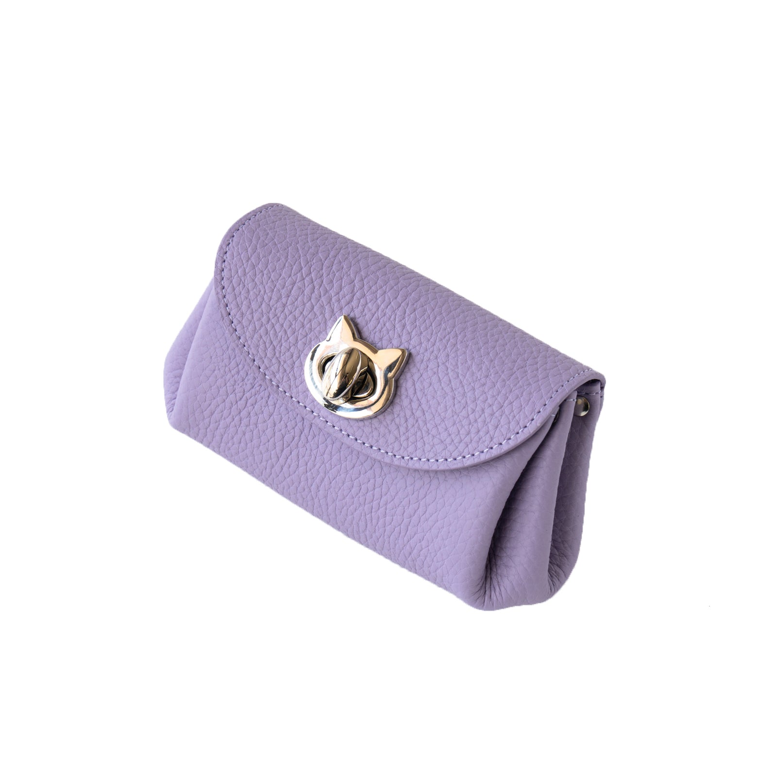 Shell pouch CAT Cuir Mash / Lavender