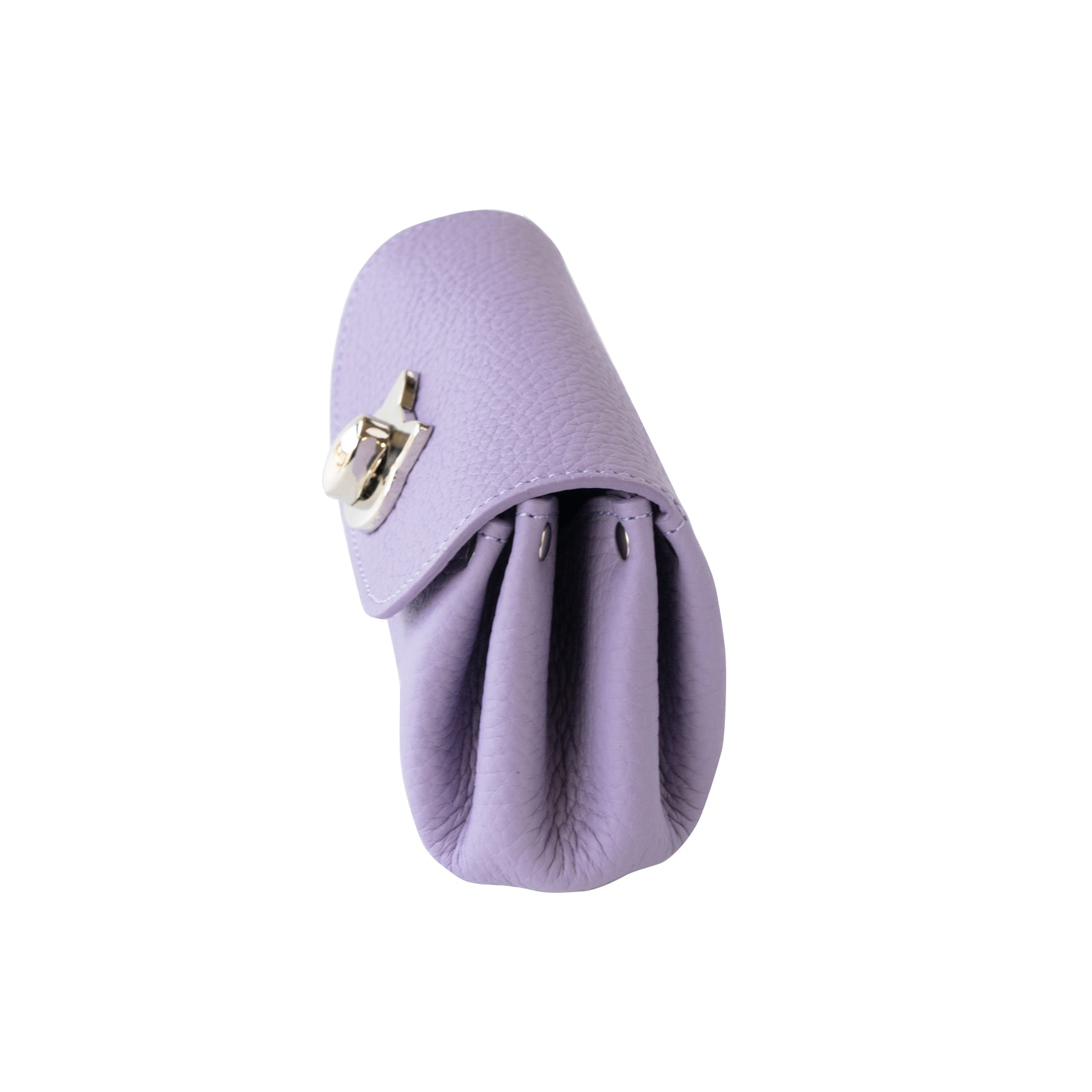 Shell pouch CAT Cuir Mash / Lavender