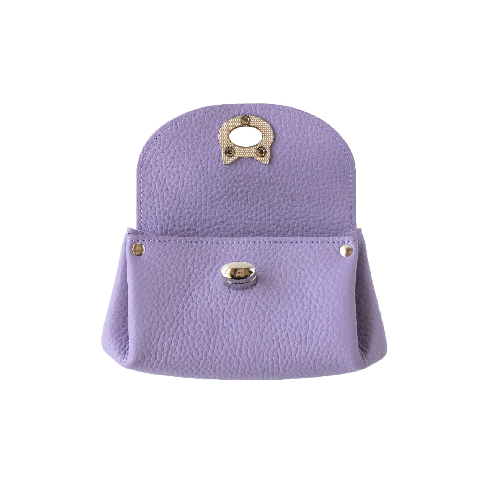 Shell pouch CAT Cuir Mash / Lavender