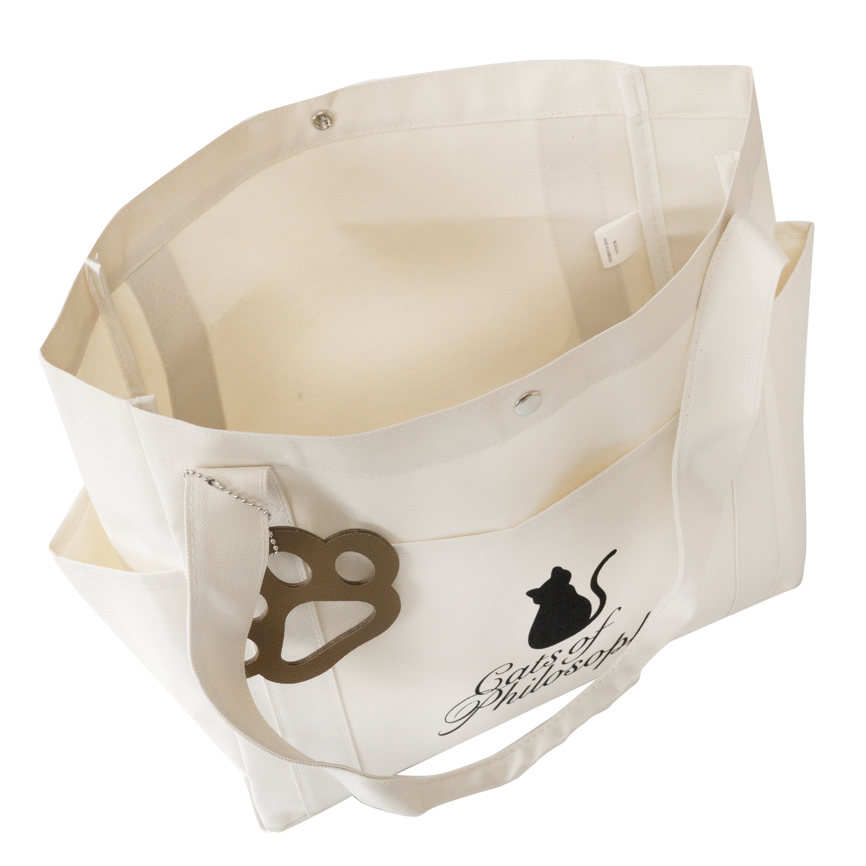 Rescue Cat Charity Logo Tote Bag / Off-White