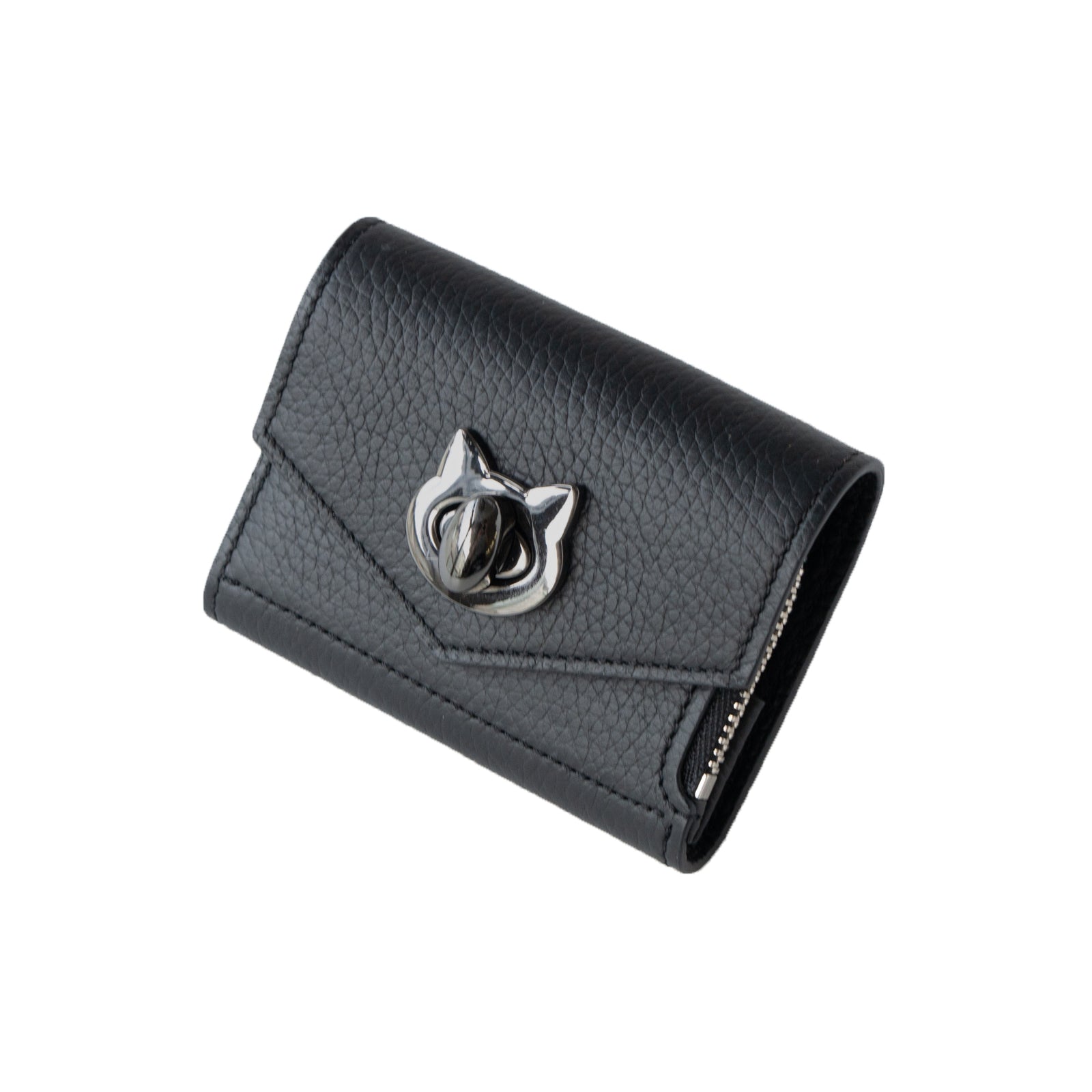Handy Wallet Nyapera Cuir Mache / Black