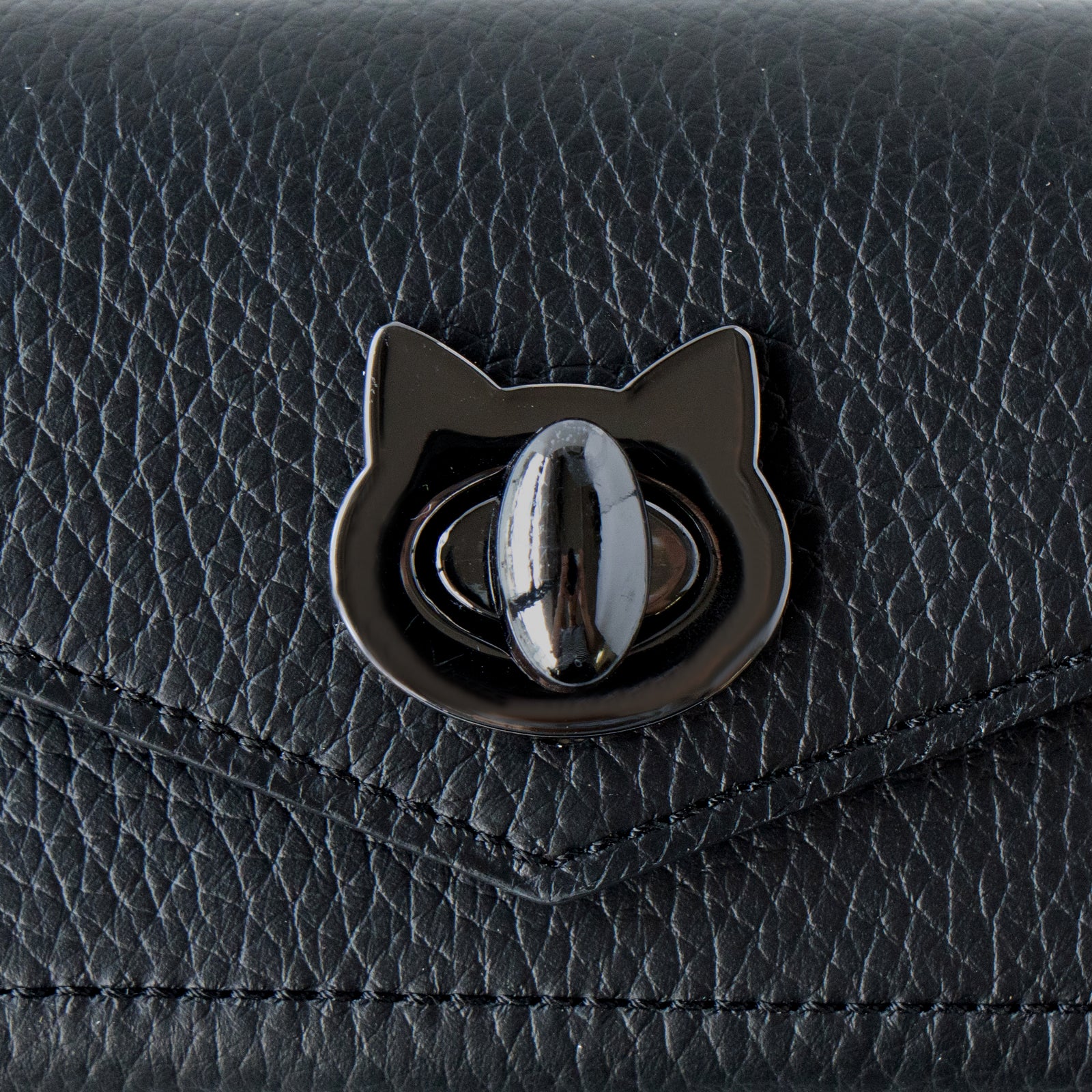 Handy Wallet Nyapera Cuir Mache / Black