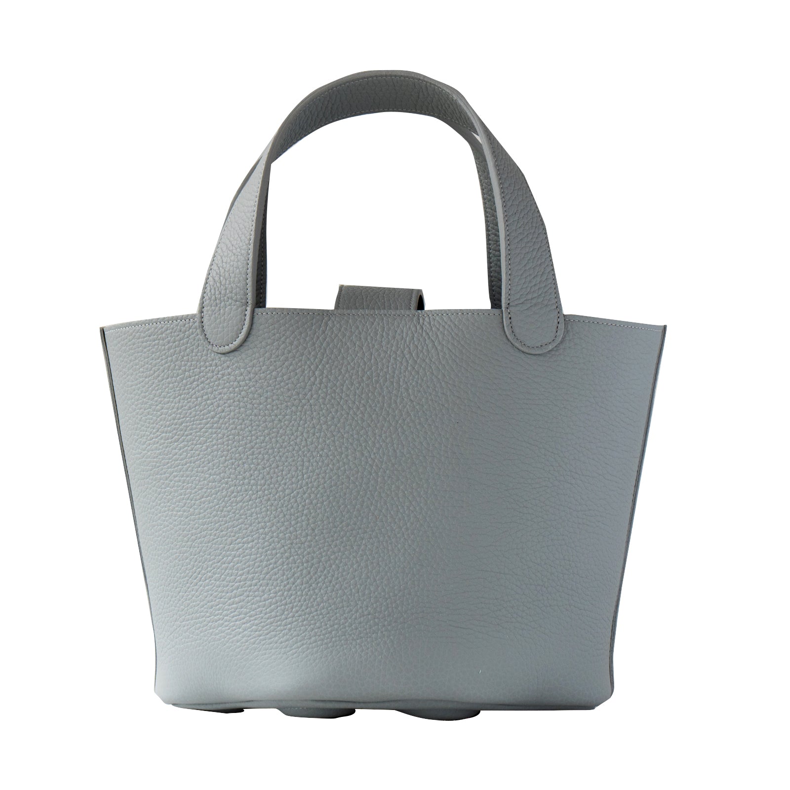 Limited Quantity: PAW Baguette Bag with Paw Print Charm in Taurillon Clemence/Ice Grey