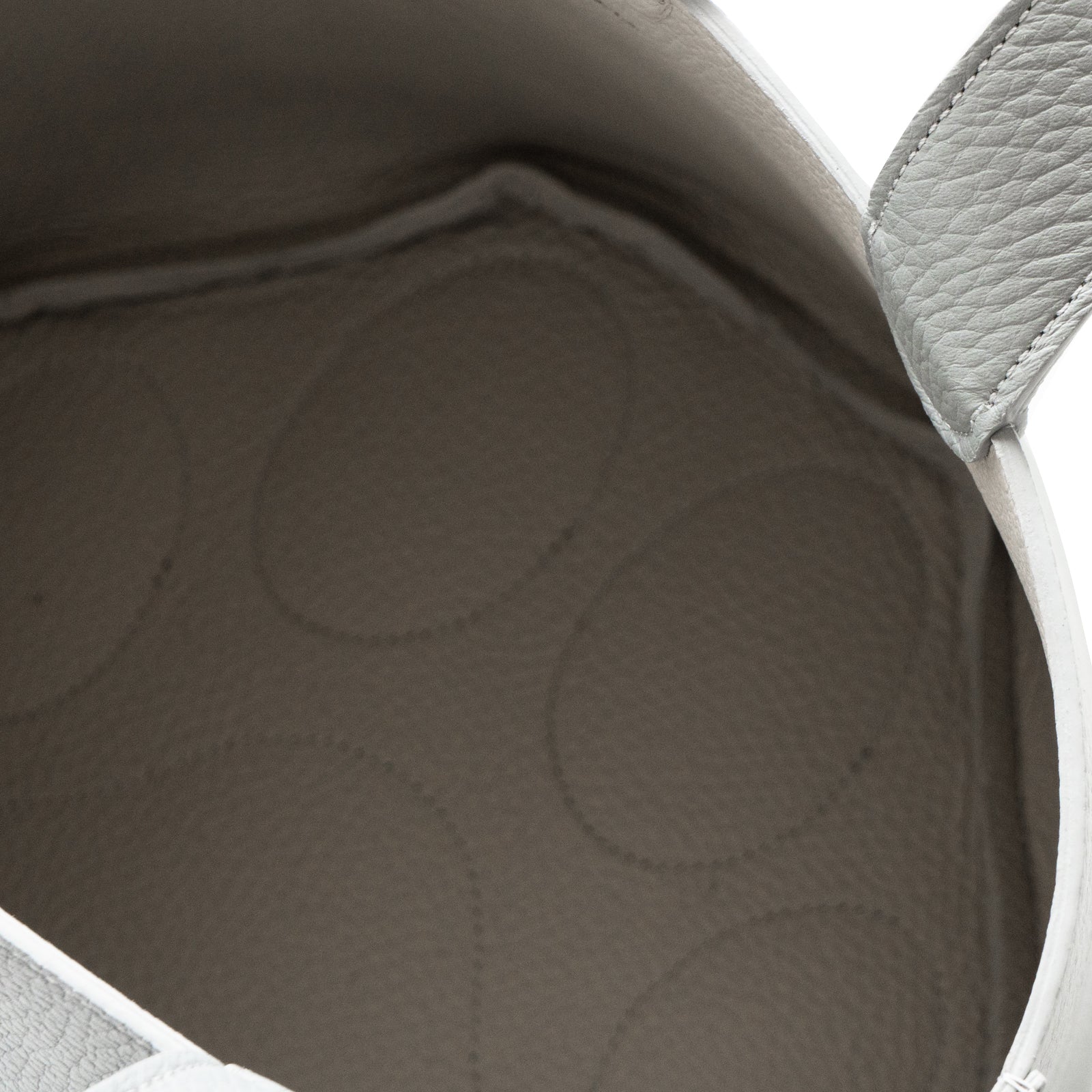 Limited Quantity: PAW Baguette Bag with Paw Print Charm in Taurillon Clemence/Ice Grey