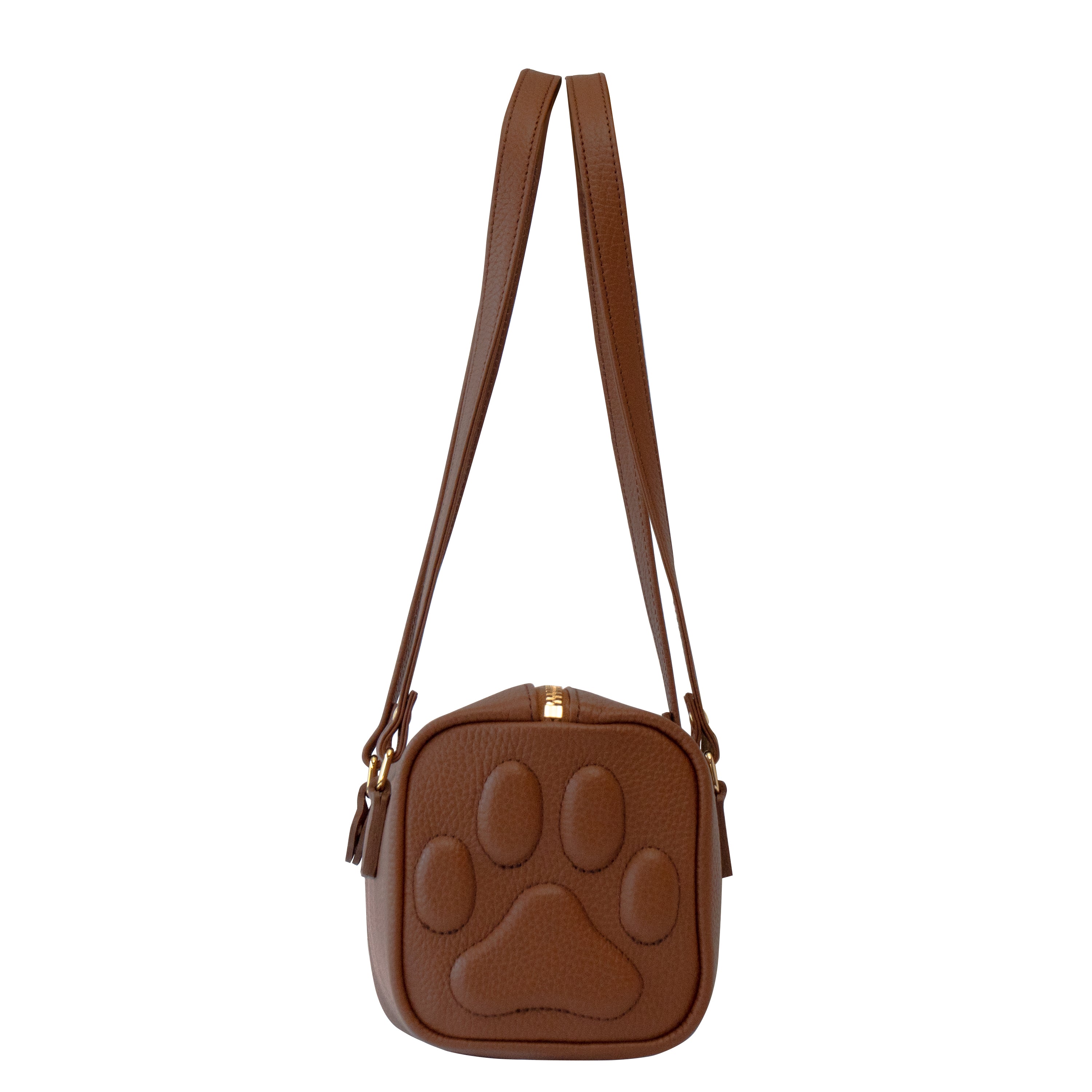 Mini Boston Bag - PAW Cuir Mash / Camel