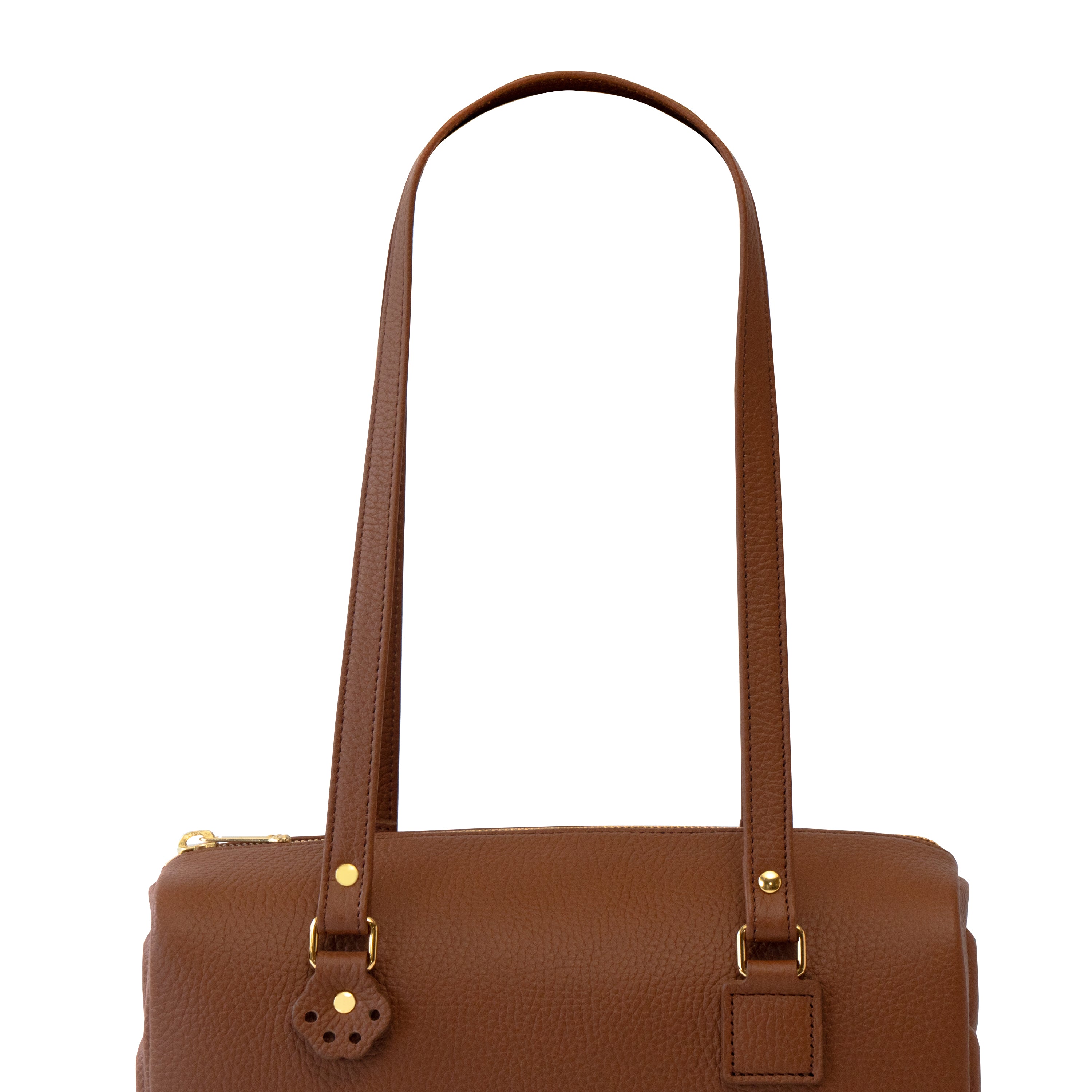 Mini Boston Bag - PAW Cuir Mash / Camel