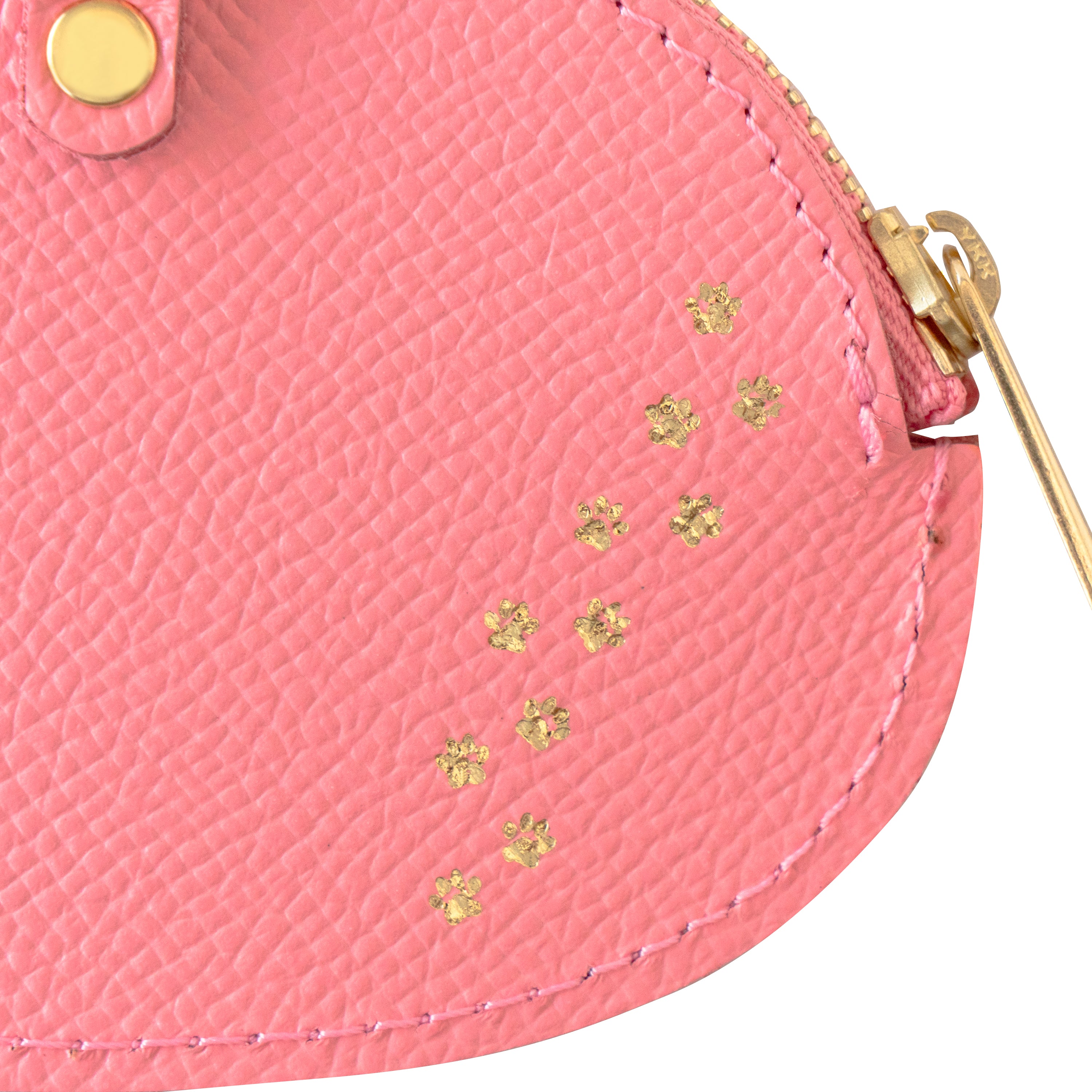 Nyan Face Coin Purse, Veau Epsom / Rose Confetti