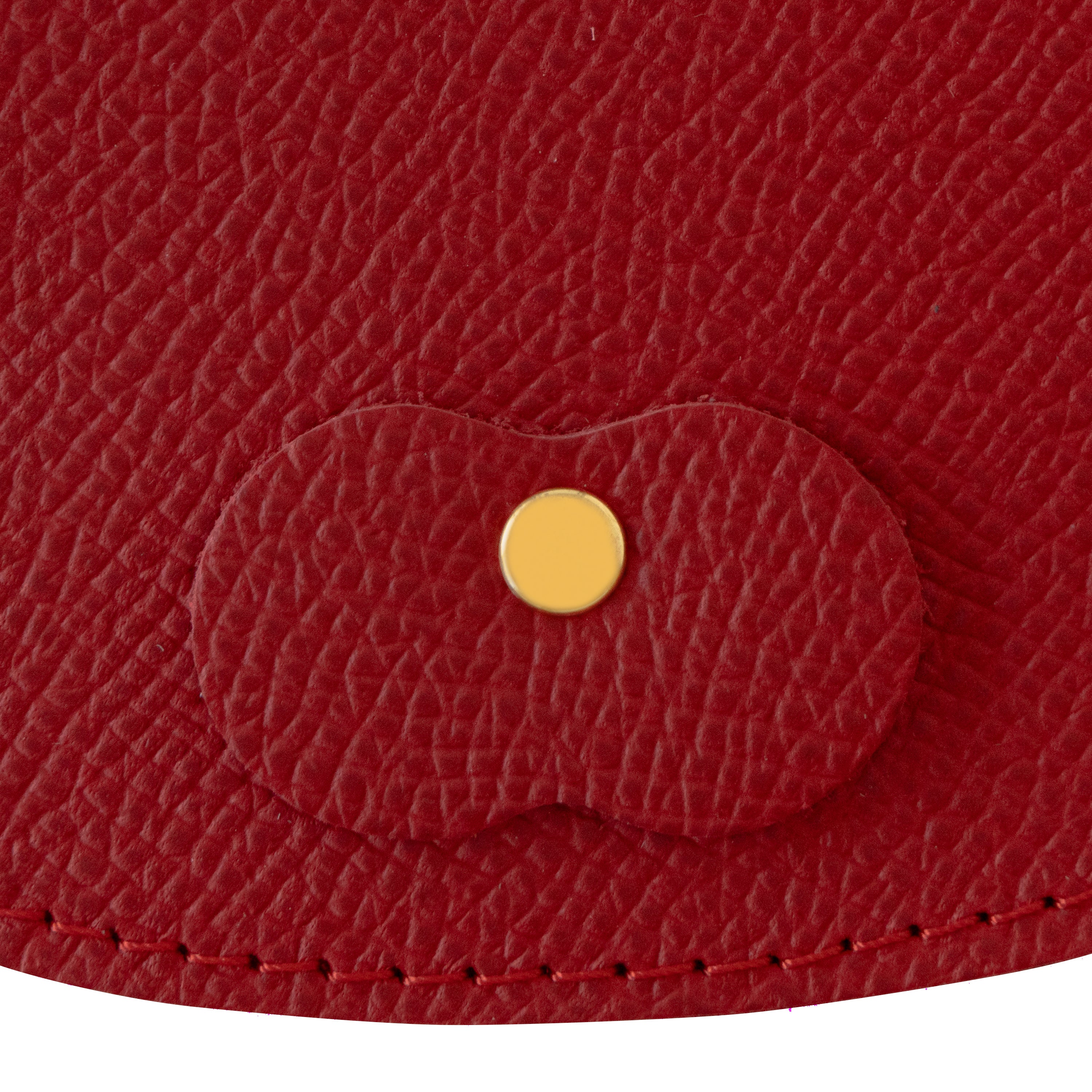Nyan Face Coin Purse, Veau Epsom / Rouge