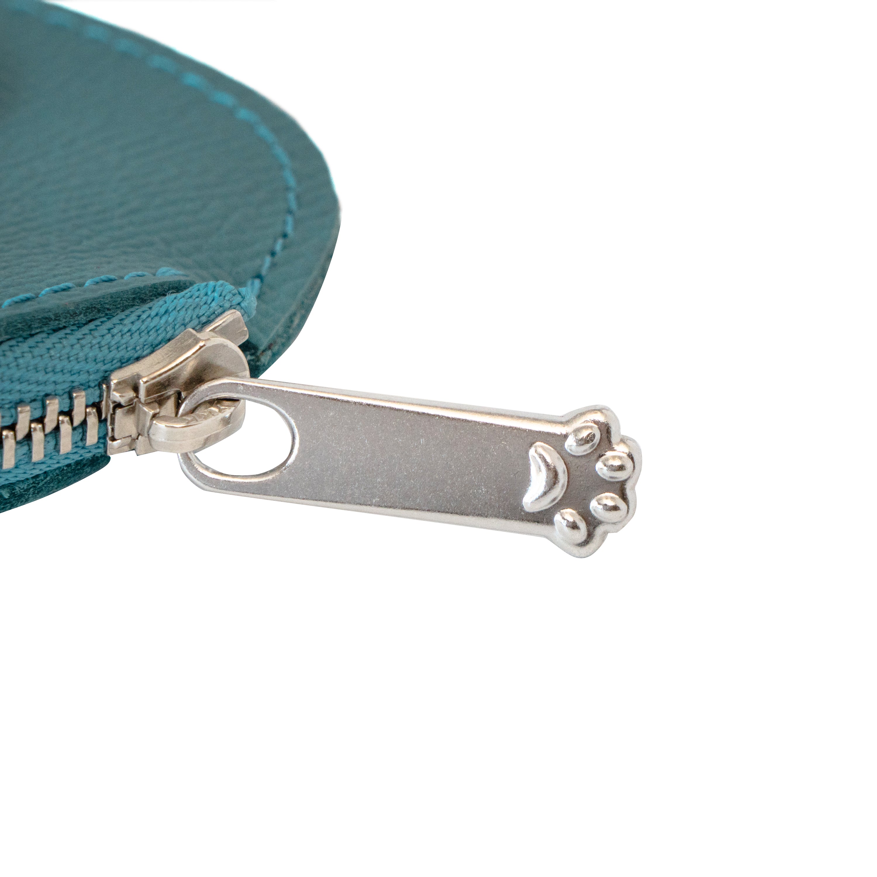 Nyan Face Coin Purse, Veau Epsom / Blue Jean