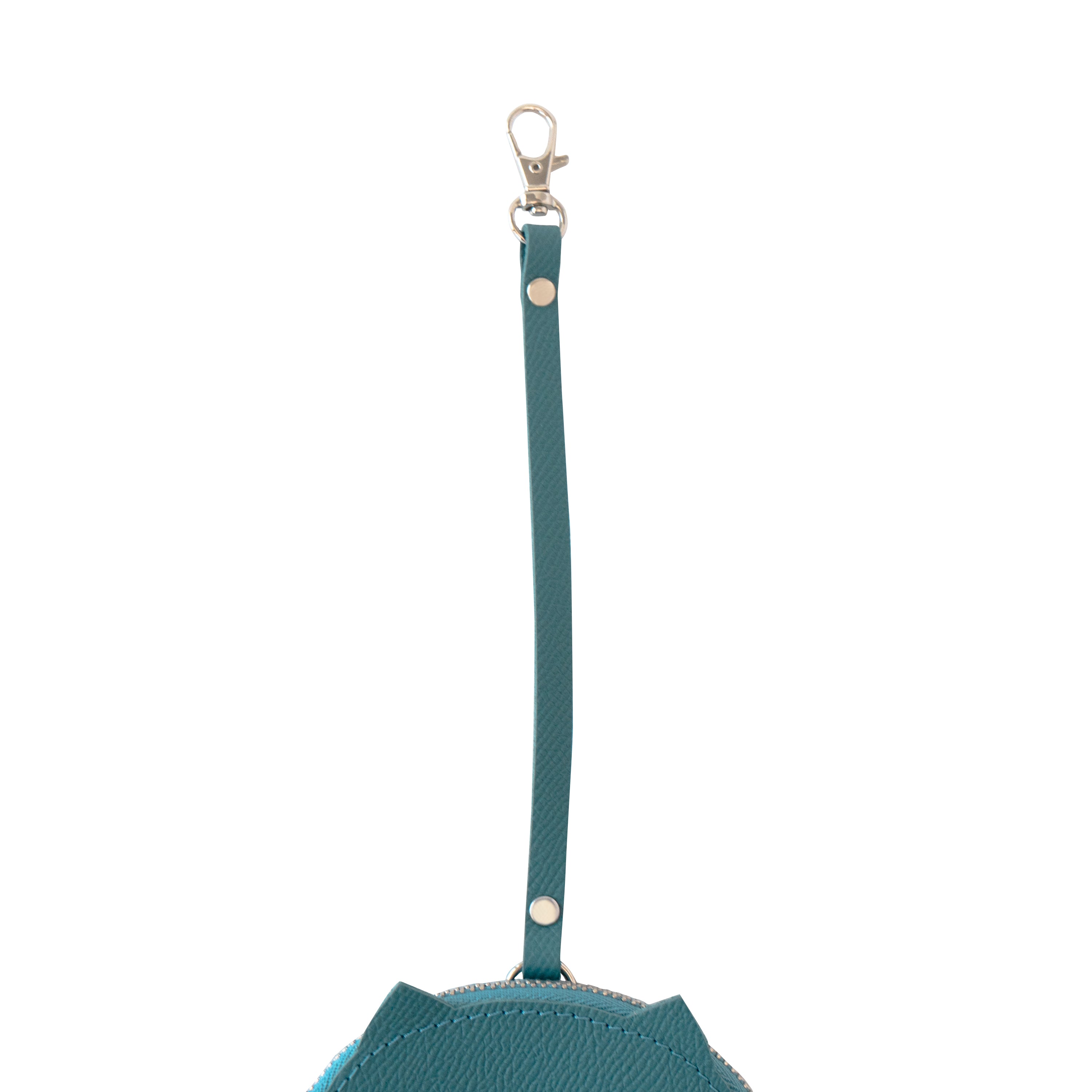 Nyan Face Coin Purse, Veau Epsom / Blue Jean