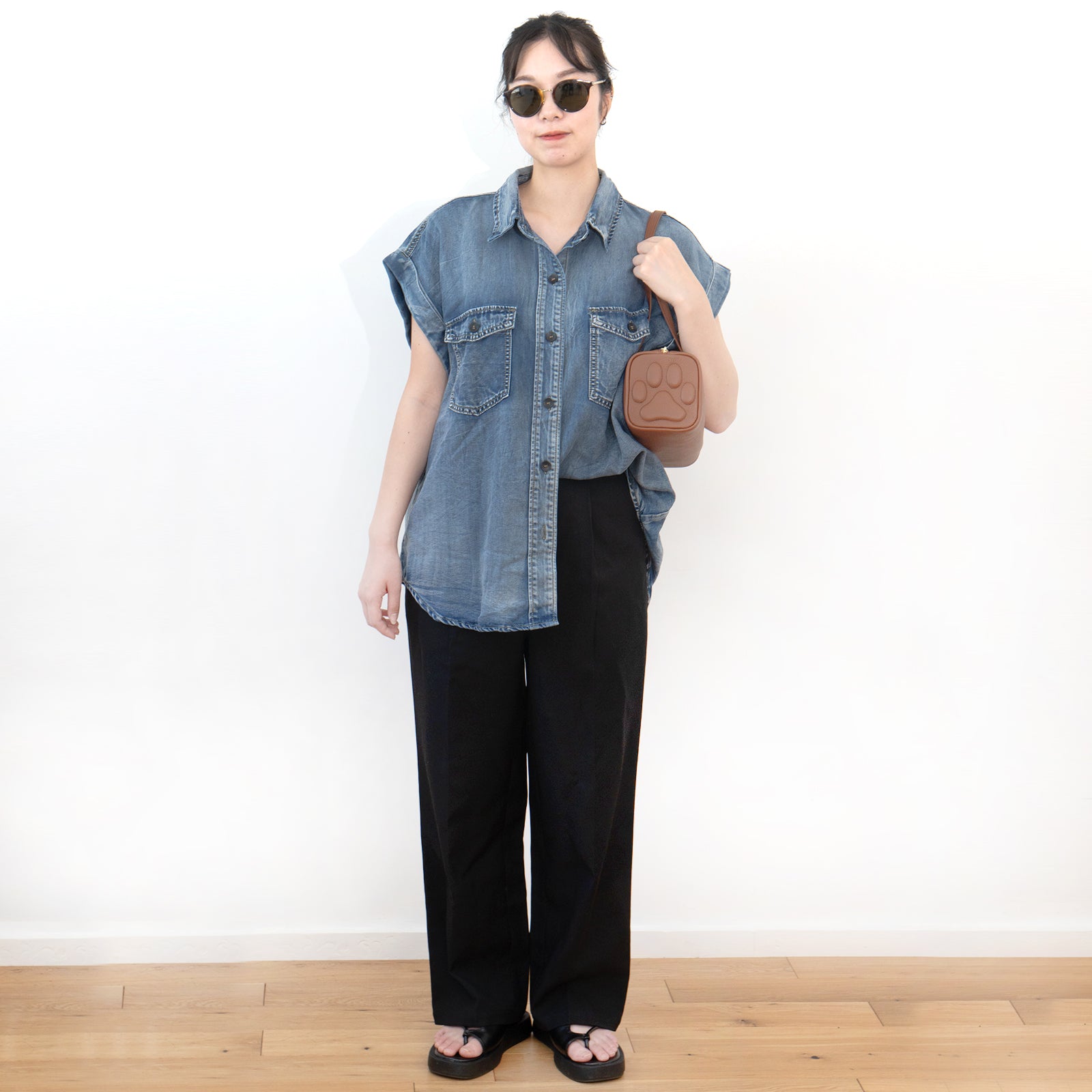 Mini Boston Bag - PAW Cuir Mash / Camel