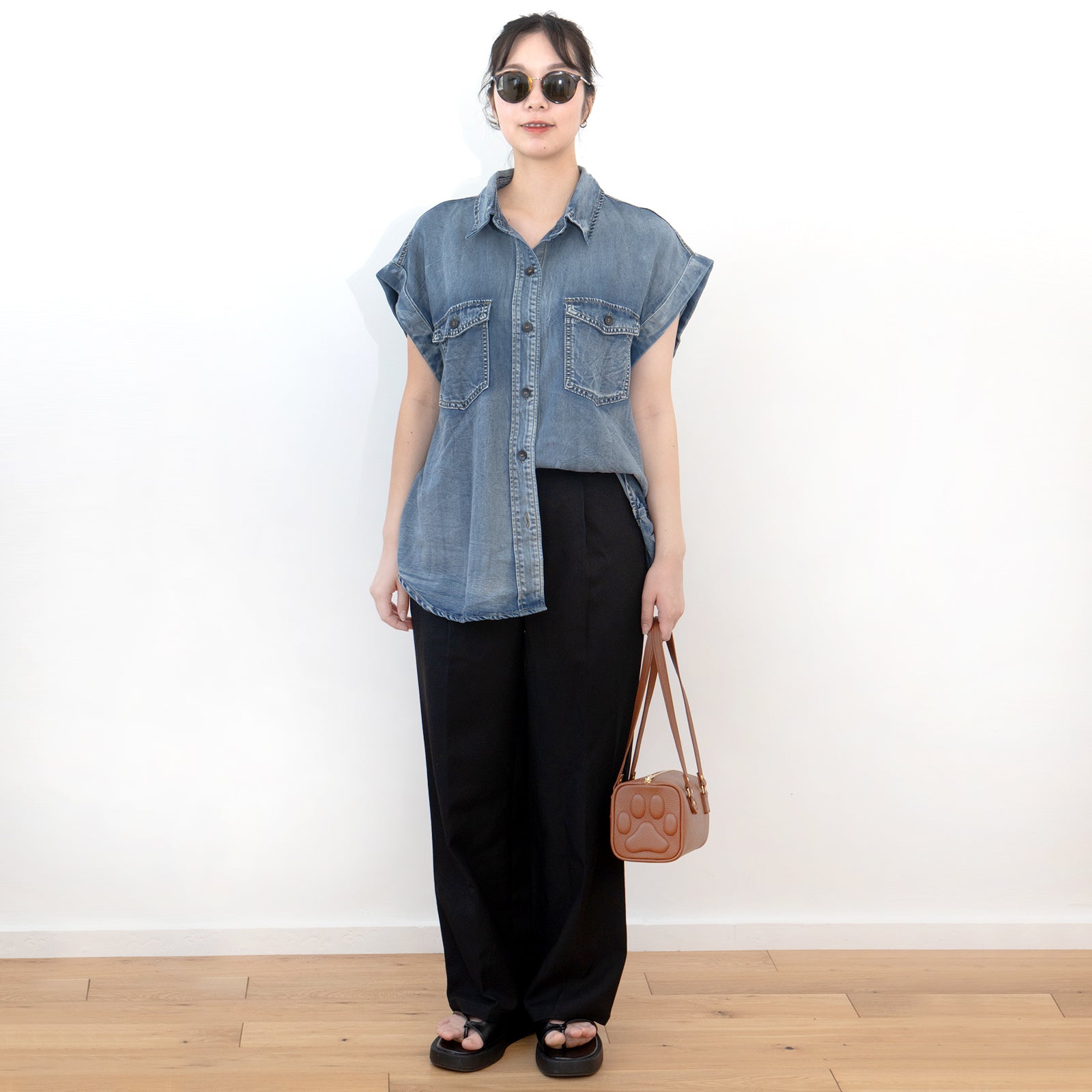 Mini Boston Bag - PAW Cuir Mash / Camel