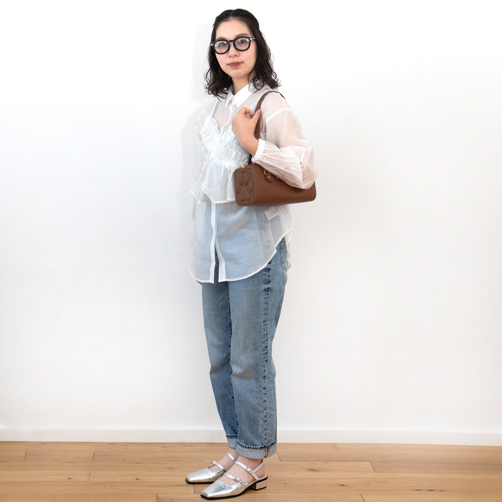 Mini Boston Bag - PAW Cuir Mash / Camel