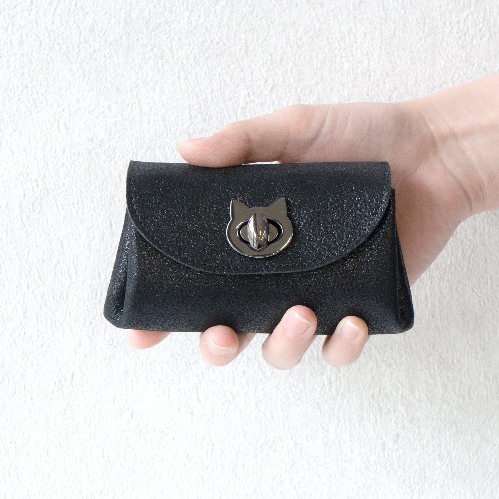 Sparkling Shell Wallet CAT / Black