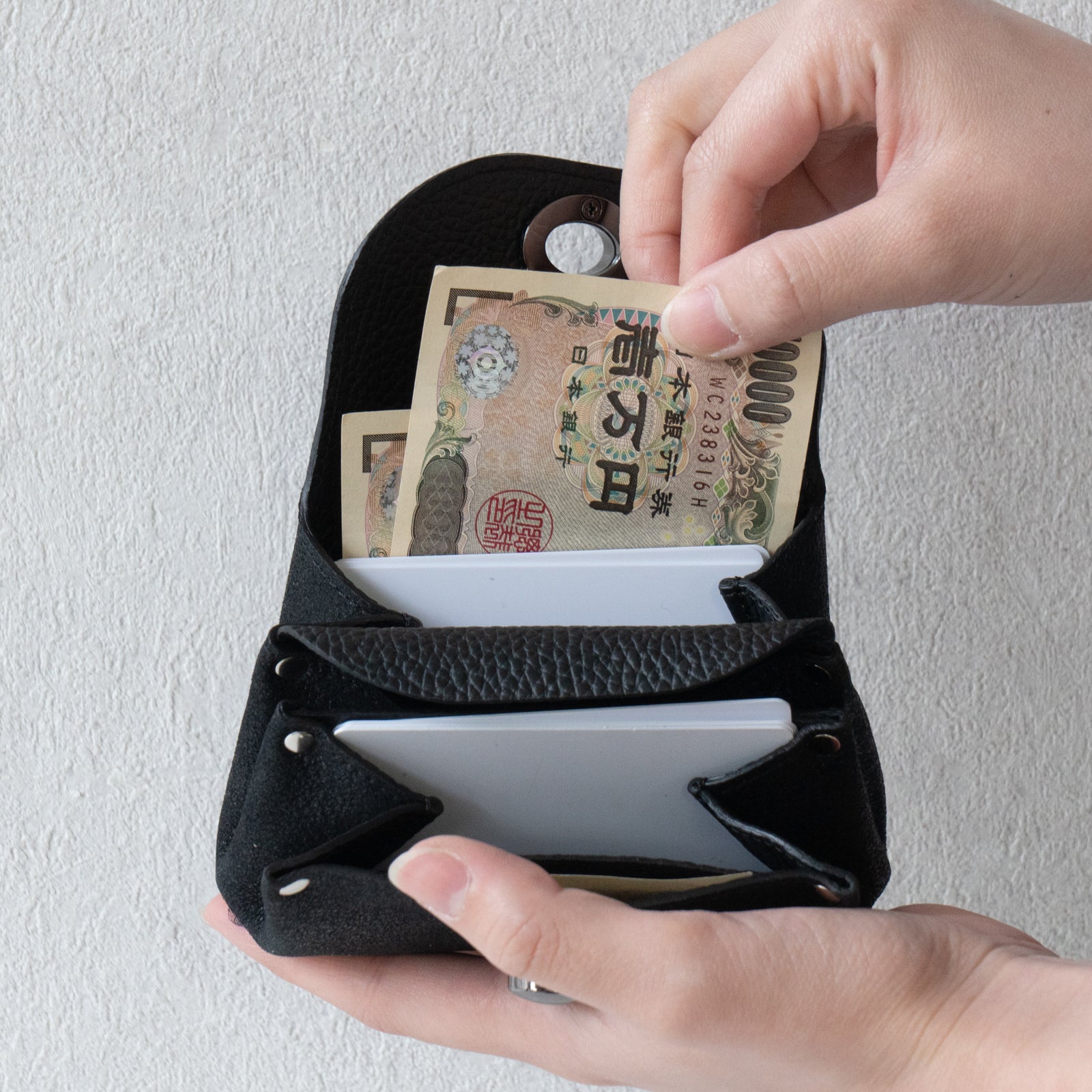 Sparkling Shell Wallet CAT / Black